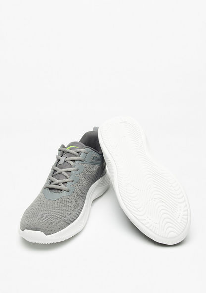 Dash Textured Walking Shoes with Lace-Up Closure-Men%27s Sports Shoes-image-2