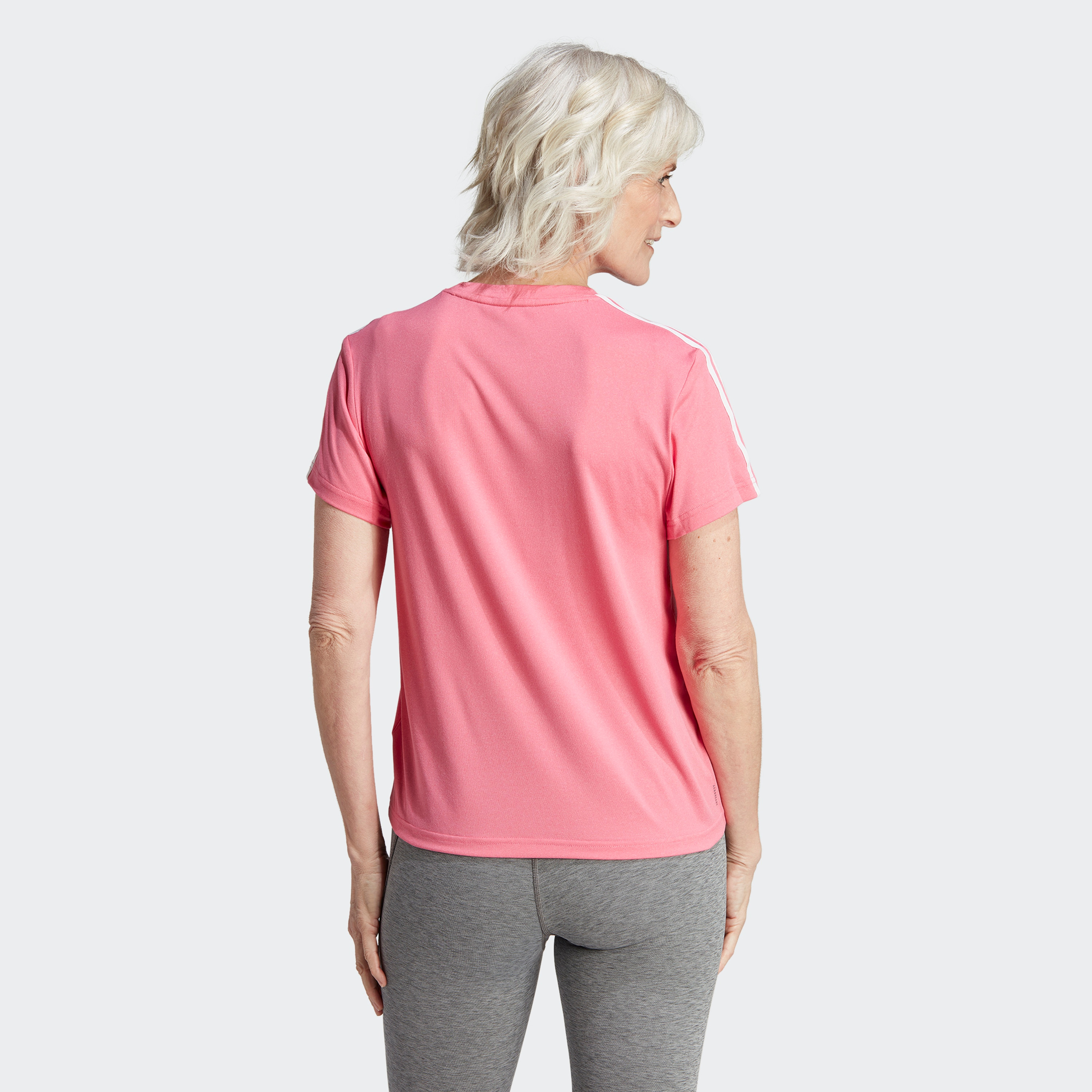 Adidas Women Aeroready Train Essentials 3-Stripes T-Shirt | OE-sports-women-clothing-tshirtsandvests-image-4