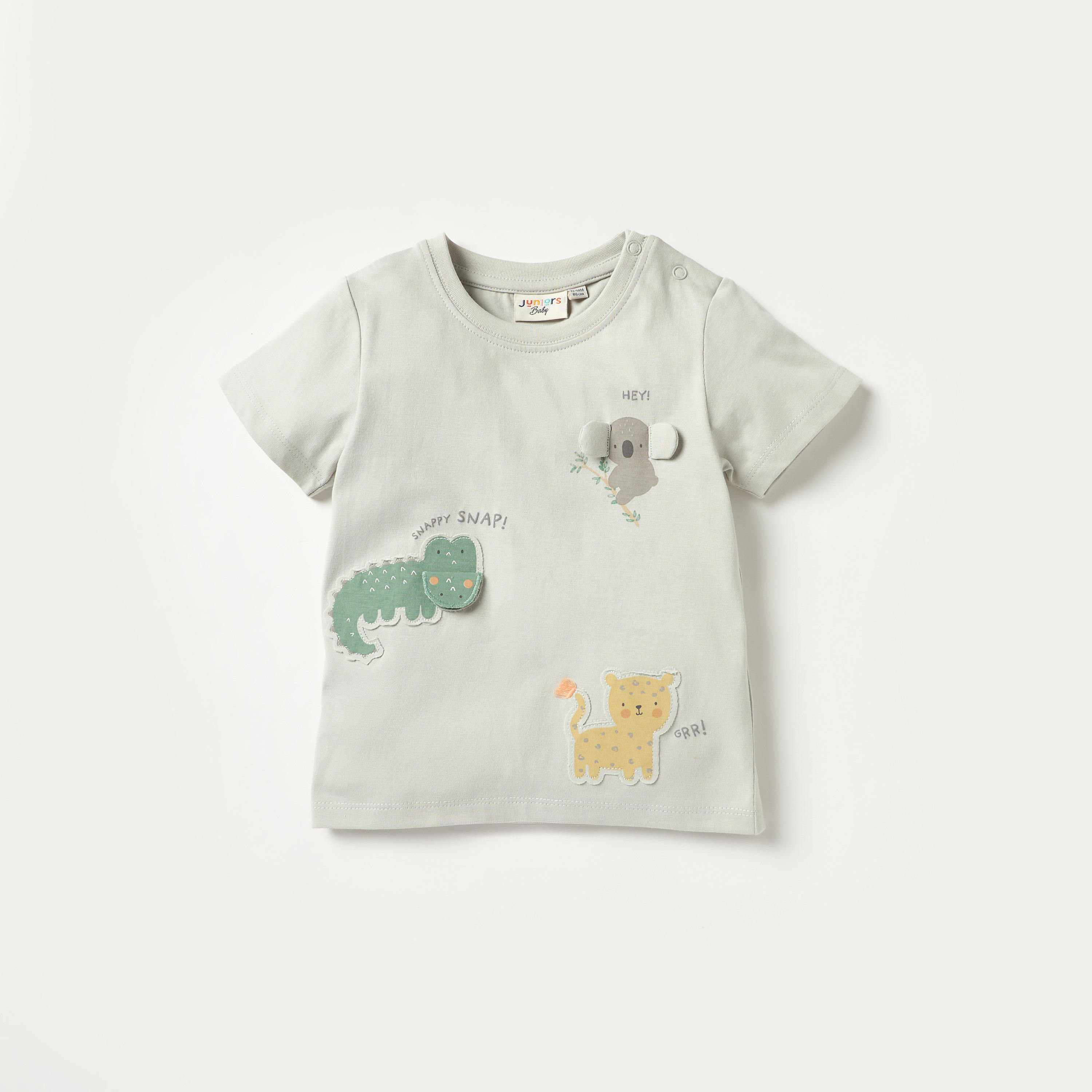 Juniors Animal Print Crew Neck T-shirt - Set of 3-baby-boys-clothing-tshirtsandpolos-image-4