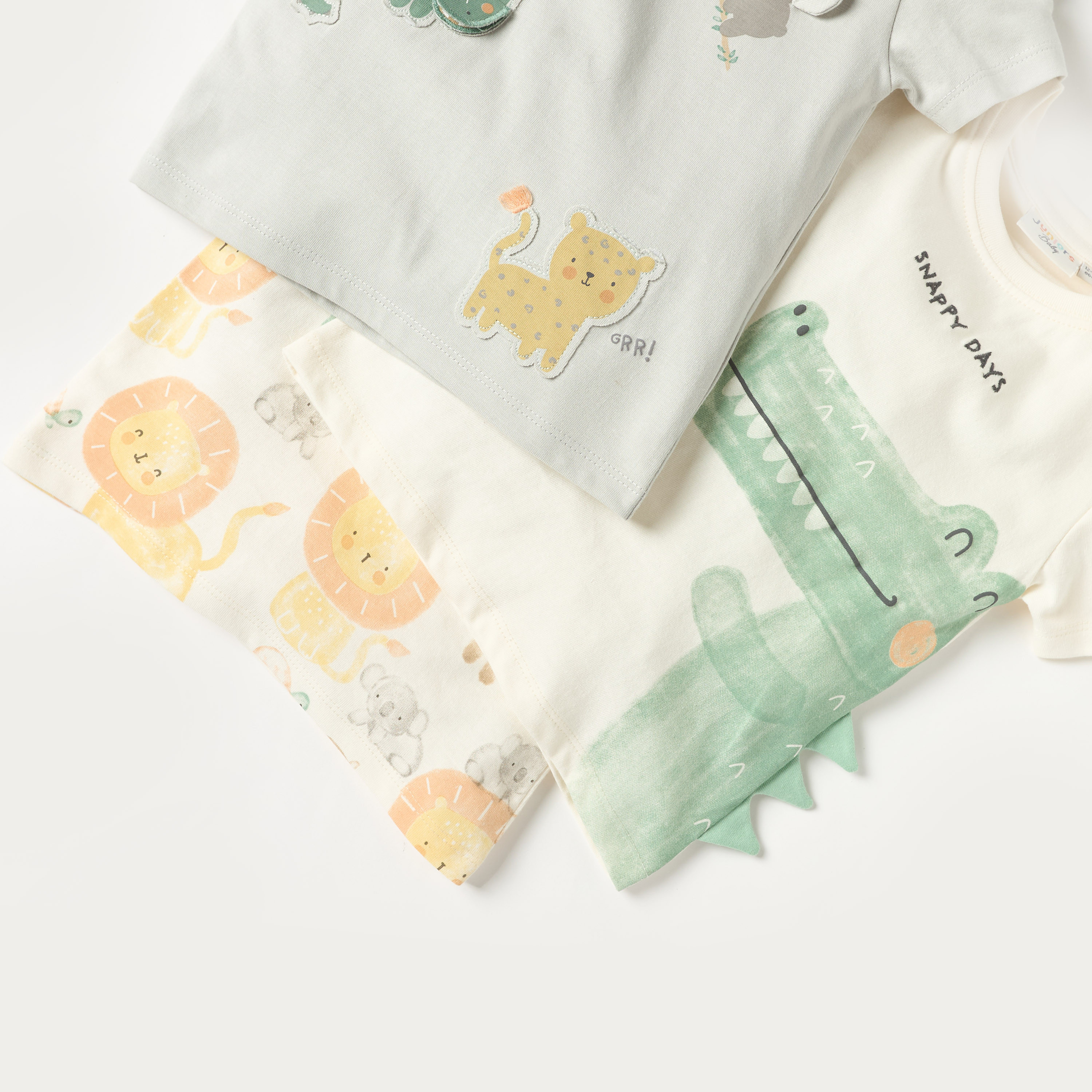 Juniors Animal Print Crew Neck T-shirt - Set of 3-baby-boys-clothing-tshirtsandpolos-image-6