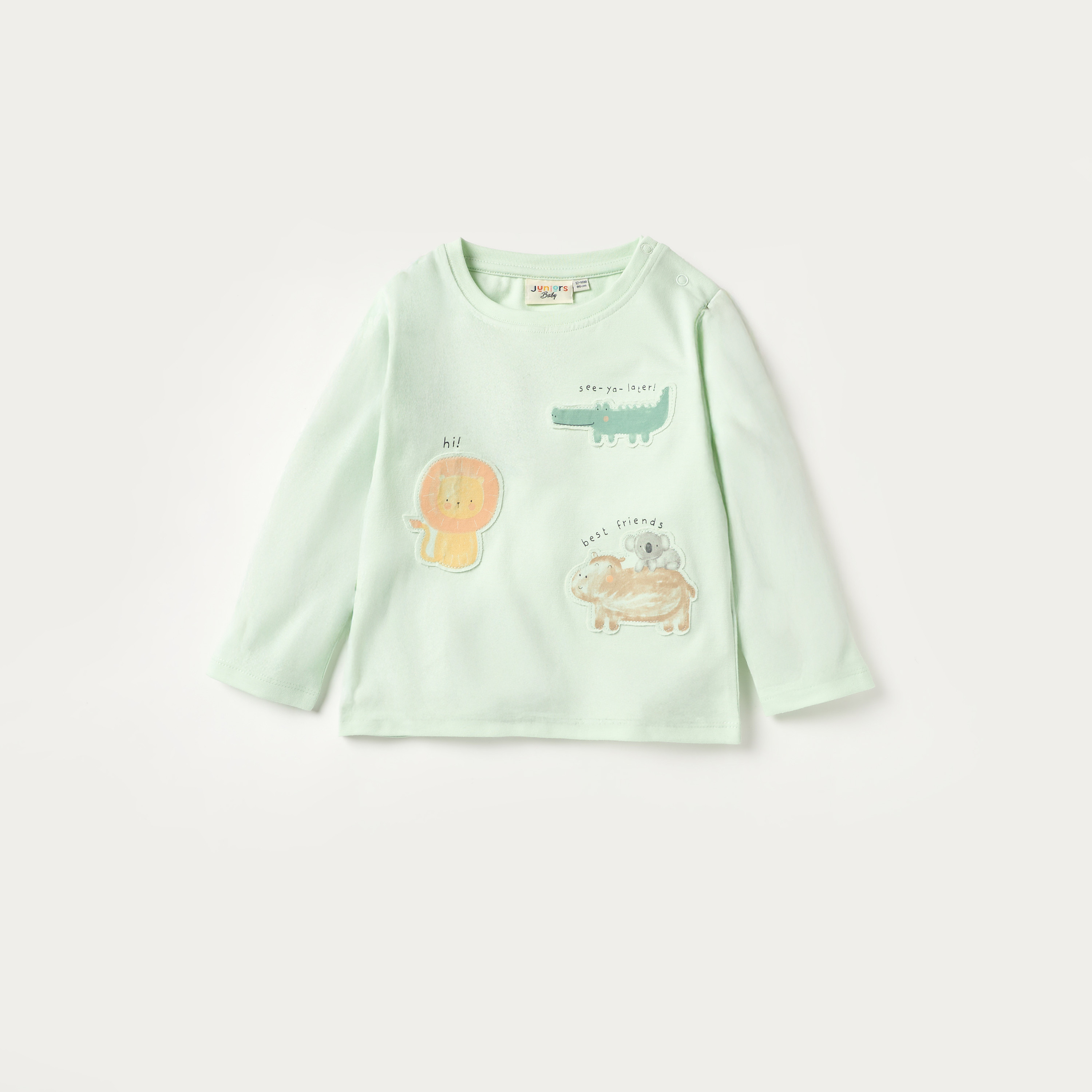 Juniors Animal Applique Crew Neck T-shirt - Set of 3-baby-boys-clothing-tshirtsandpolos-image-2