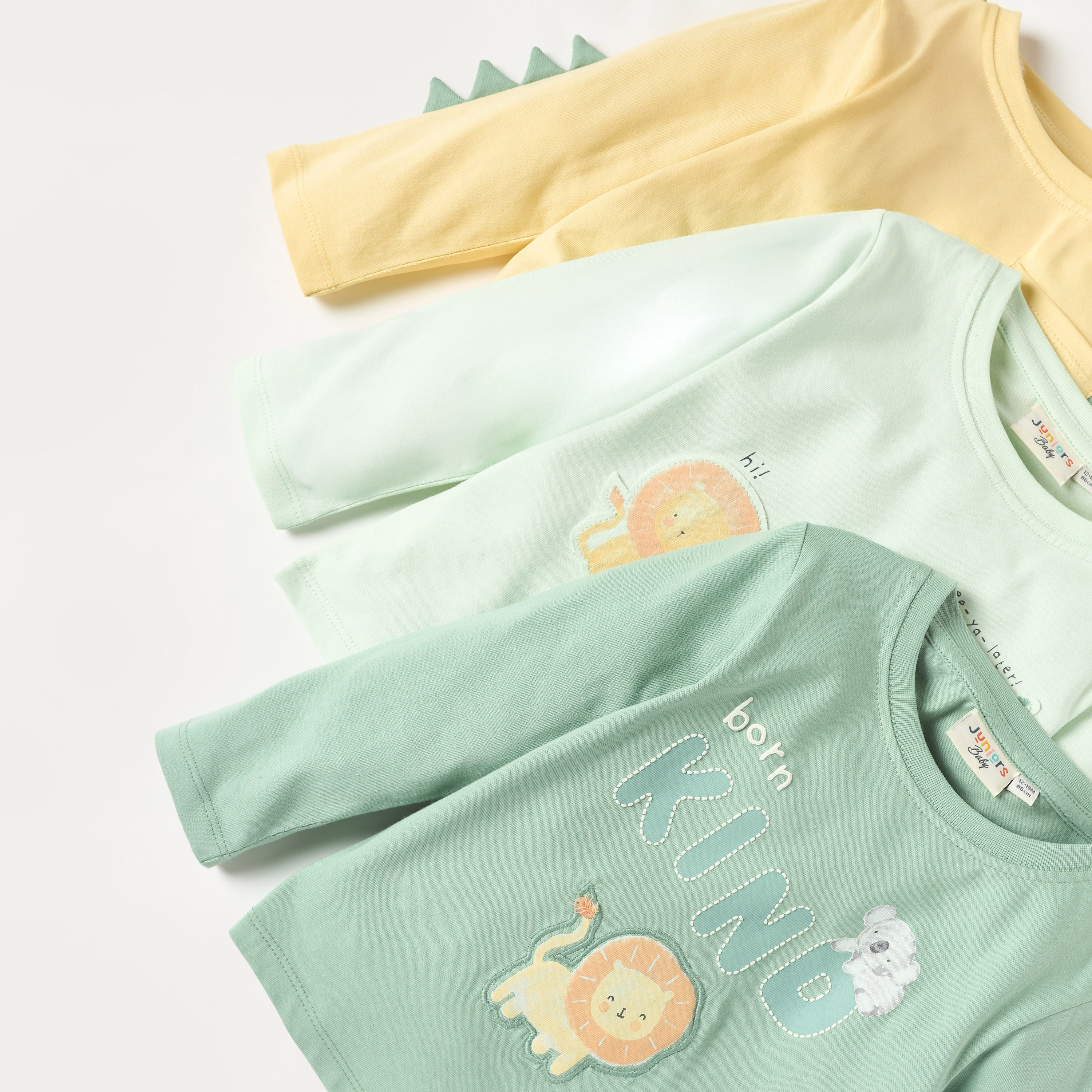 Juniors Animal Applique Crew Neck T-shirt - Set of 3-baby-boys-clothing-tshirtsandpolos-image-6