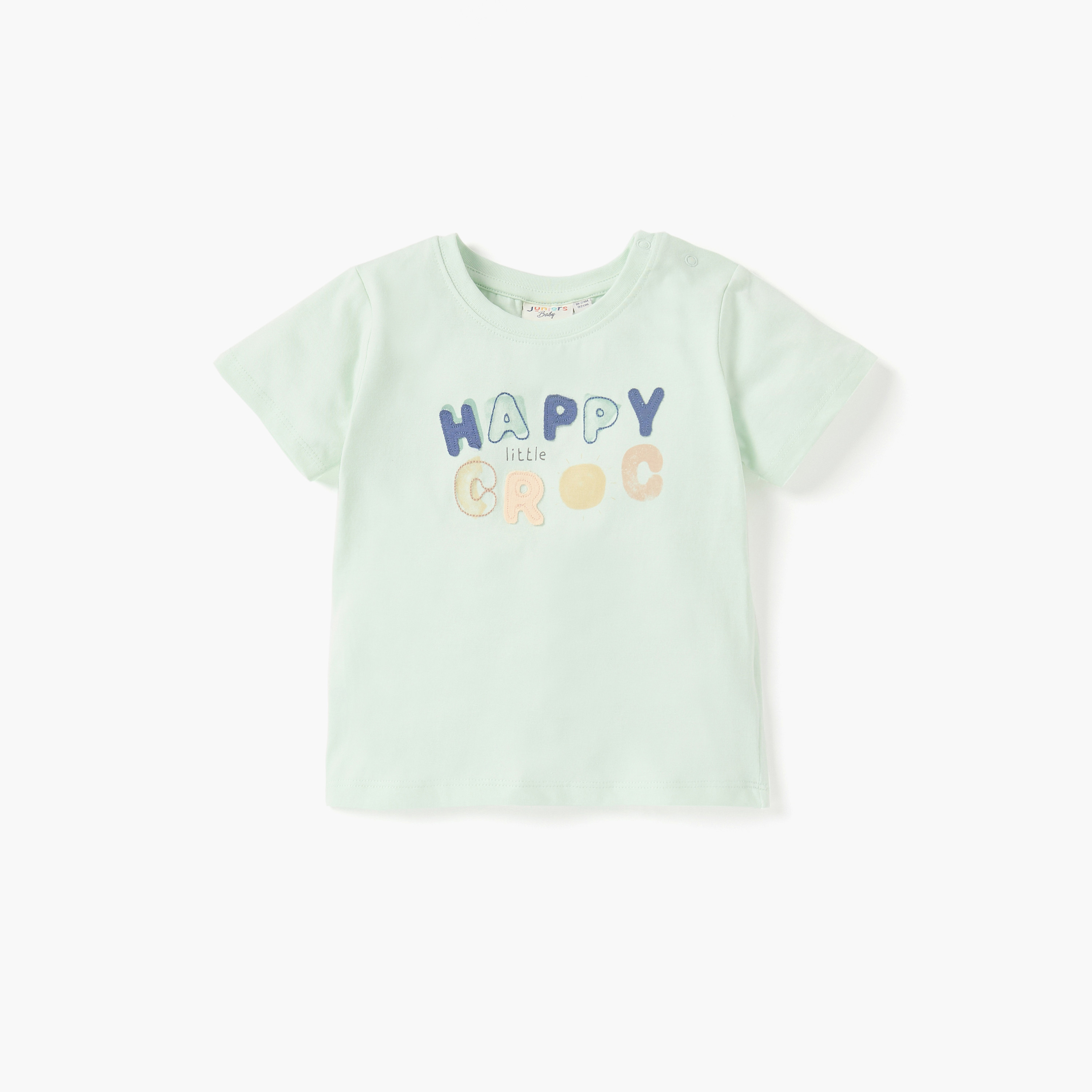 Juniors Printed Crew Neck T-shirt with Short Sleeves - Set of 3-baby-boys-clothing-tshirtsandpolos-image-3