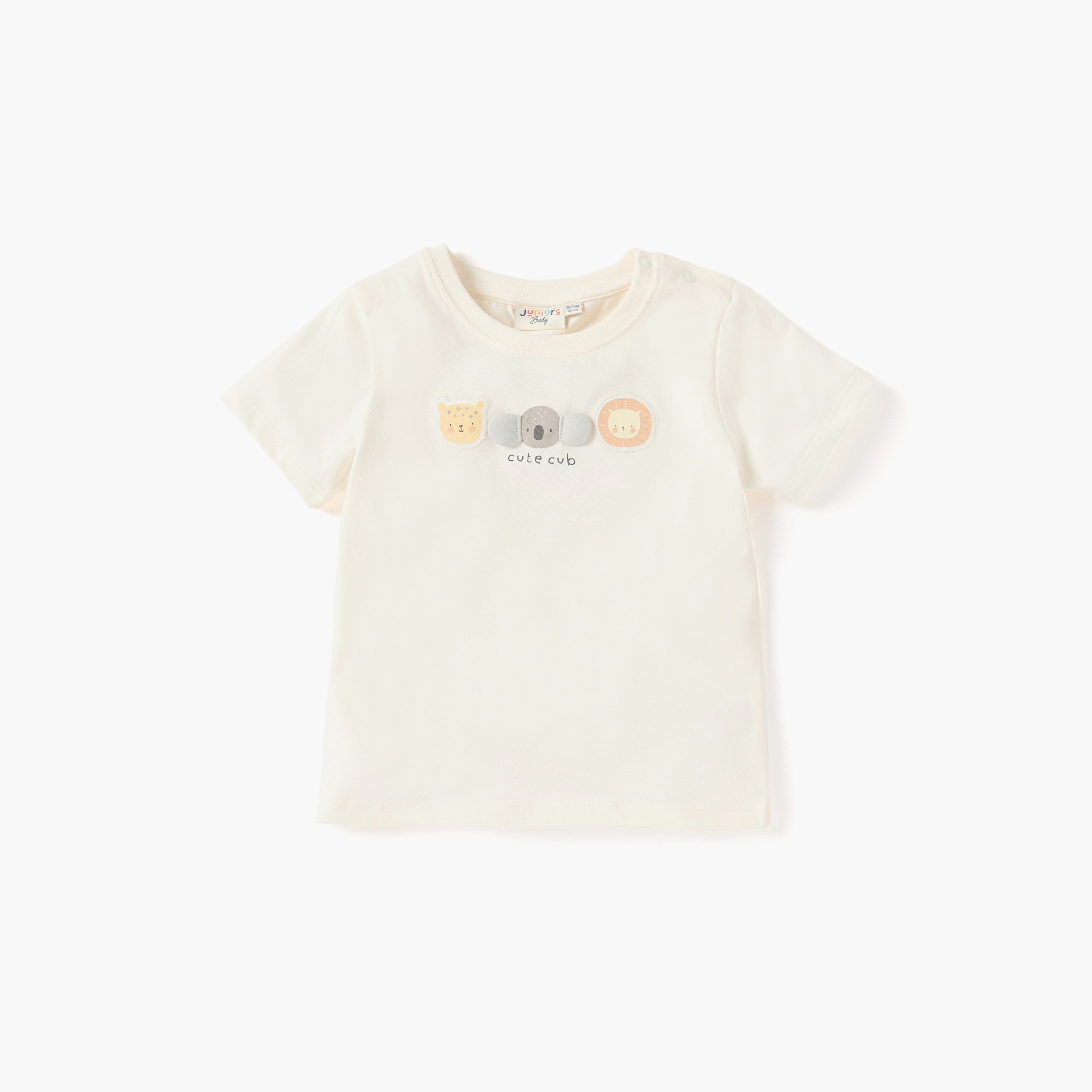 Juniors Printed Crew Neck T-shirt with Short Sleeves - Set of 3-baby-boys-clothing-tshirtsandpolos-image-4