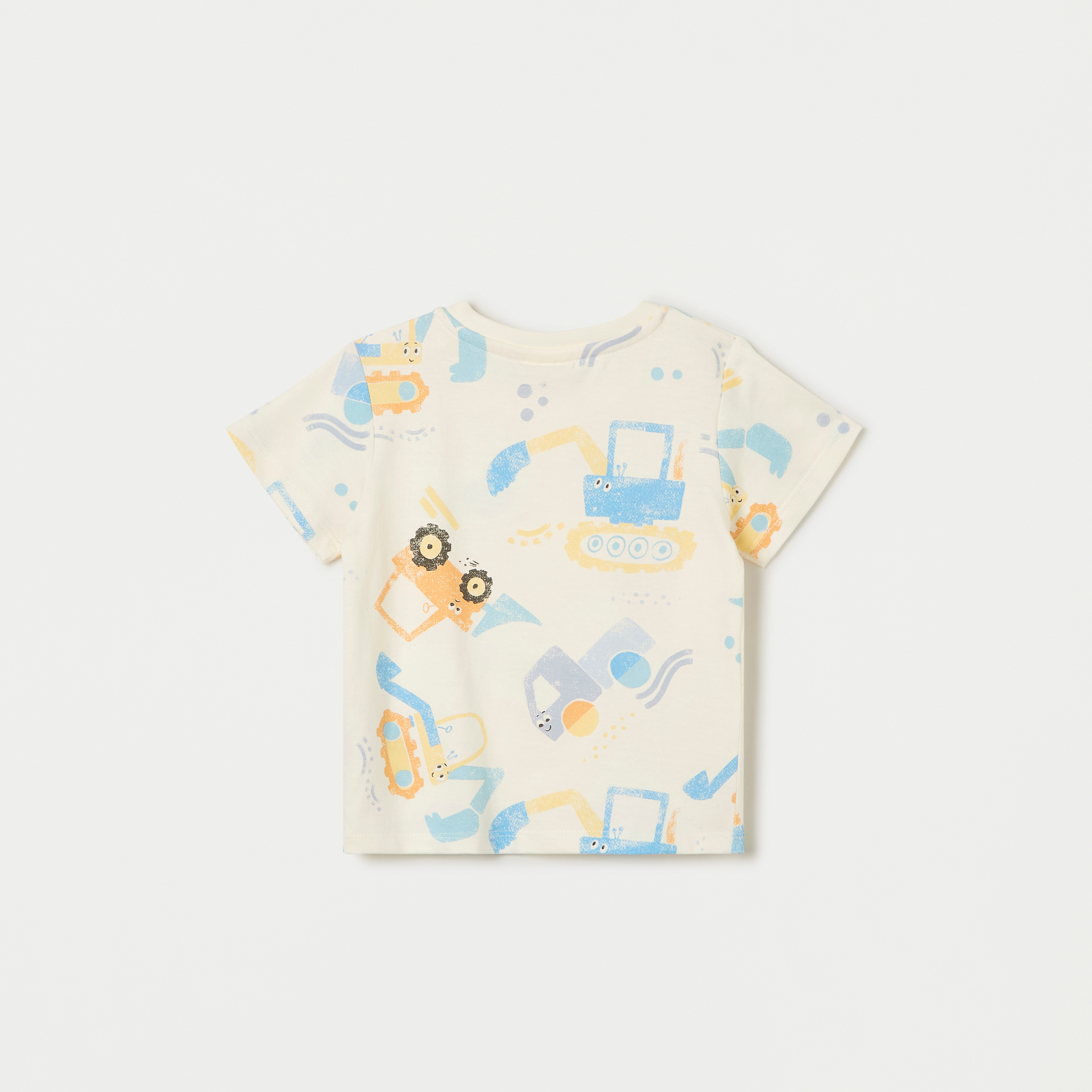 Juniors All-Over Print T-shirt with Crew Neck and Short Sleeves-baby-boys-clothing-tshirtsandpolos-image-2