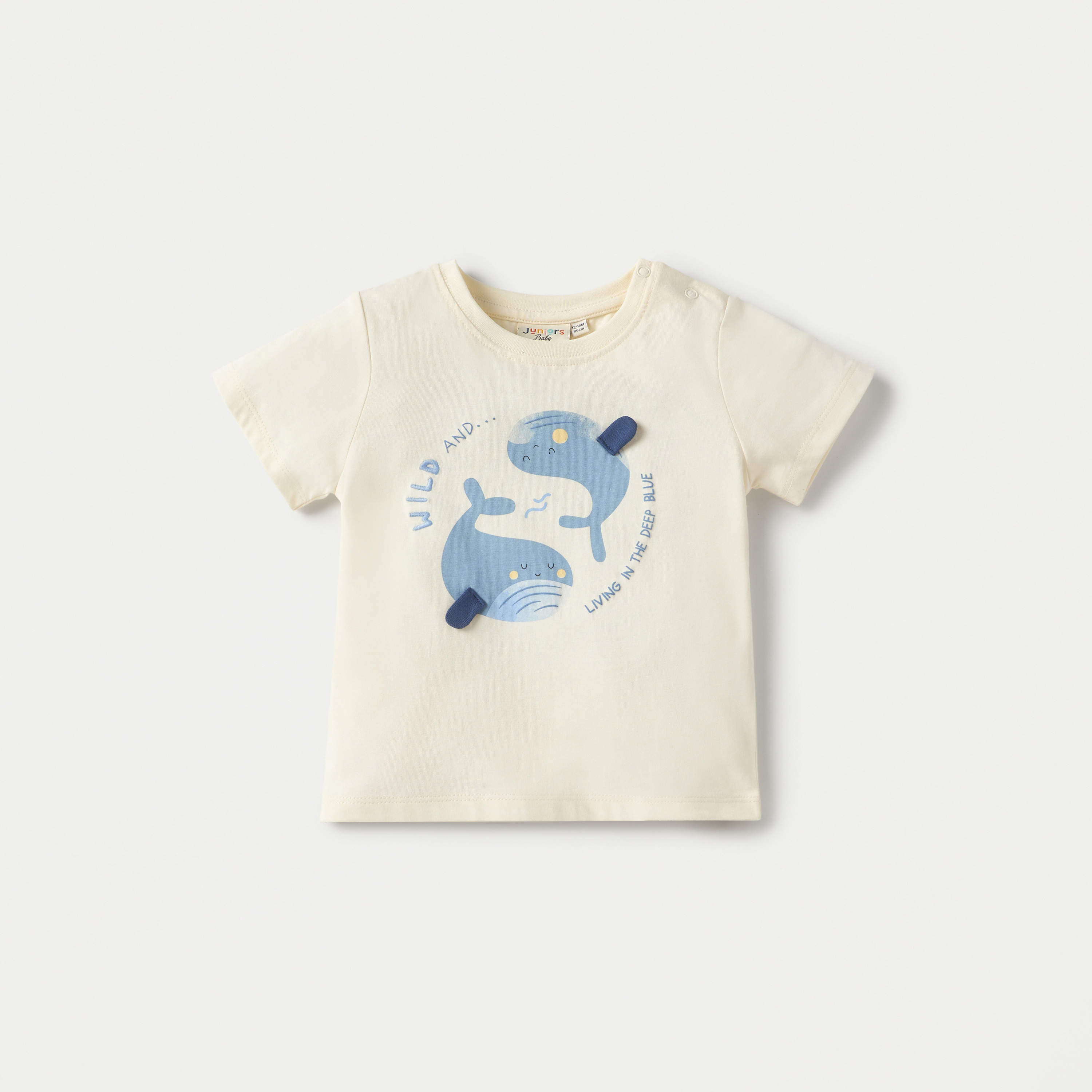 Juniors Printed Crew Neck T-shirt with Short Sleeves - Set of 3-baby-boys-clothing-tshirtsandpolos-image-4