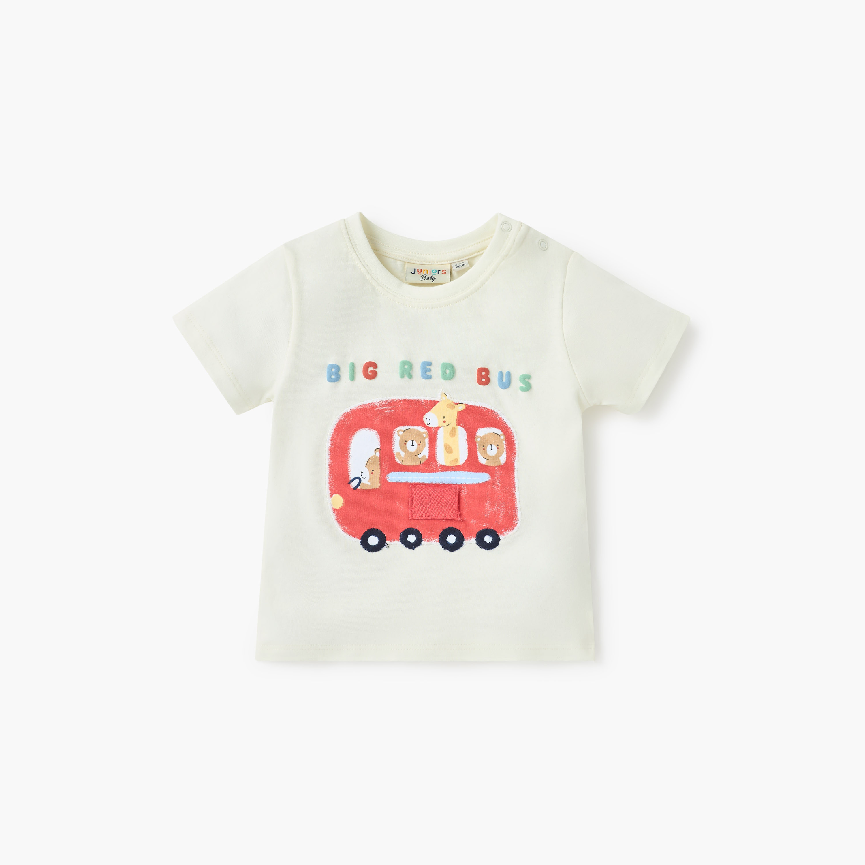 Juniors Animal Print Crew Neck T-shirt with Short Sleeves - Set of 3-baby-boys-clothing-tshirtsandpolos-image-3