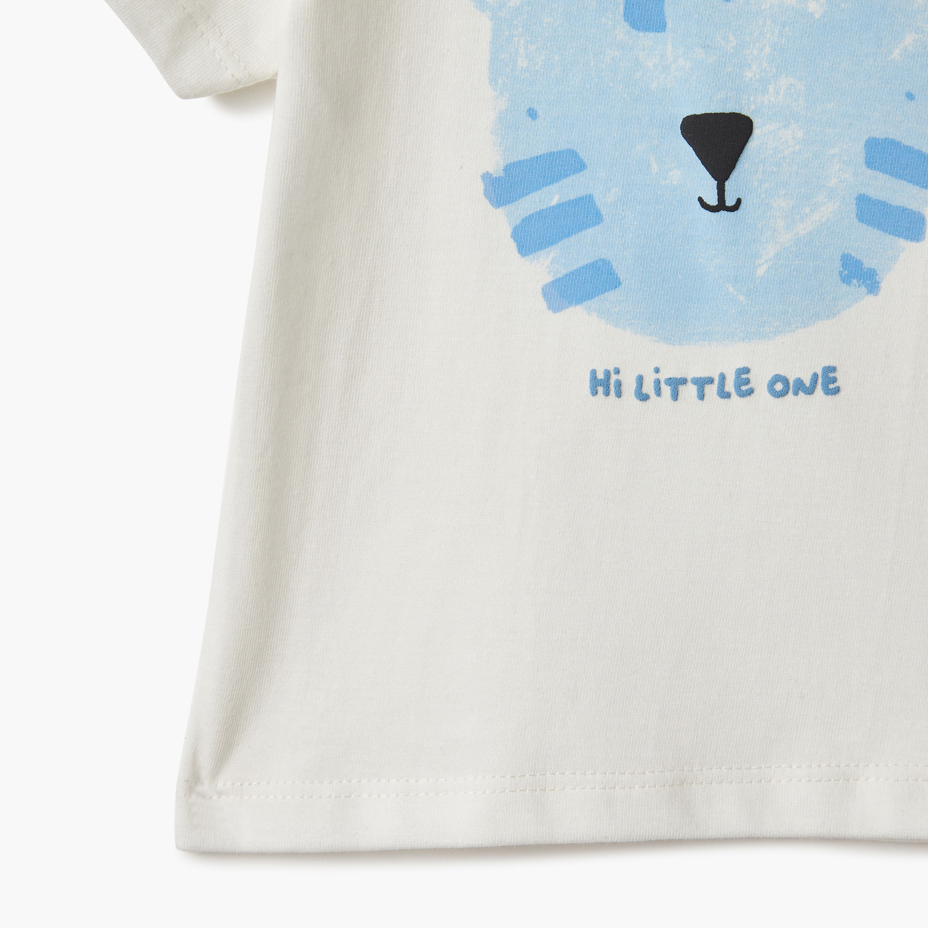 Juniors Animal Print Crew Neck T-shirt with Short Sleeves and Button Closure-baby-boys-clothing-tshirtsandpolos-image-4