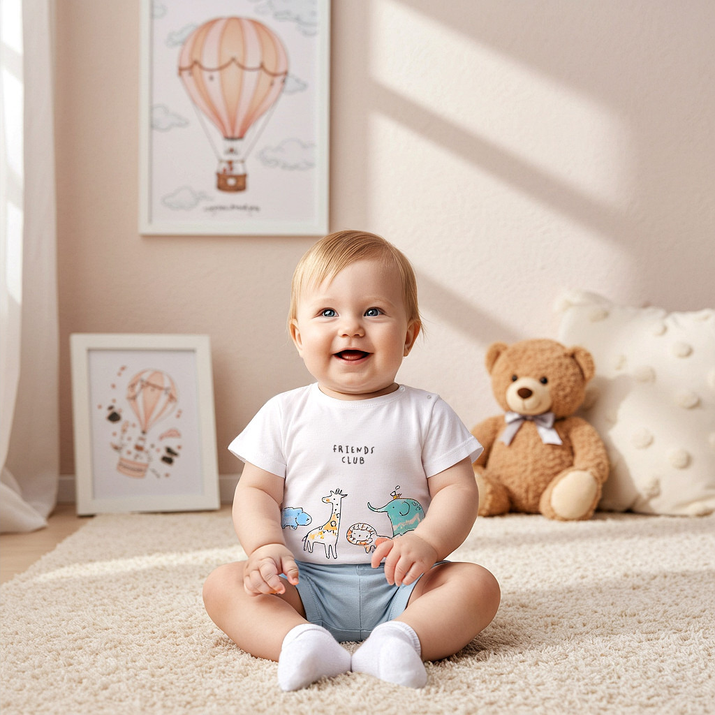 Juniors Graphic Print T-shirt with Short Sleeves-baby-boys-clothing-tshirtsandpolos-image-5