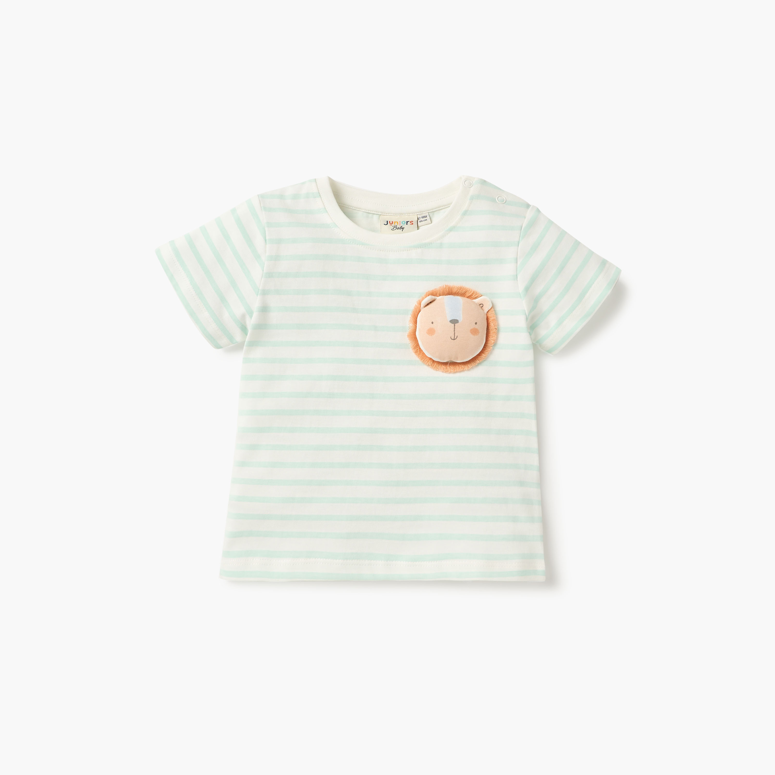 Juniors Animal Applique Crew Neck T-shirt with Short Sleeves - Set of 3-baby-boys-clothing-multipacks-image-4