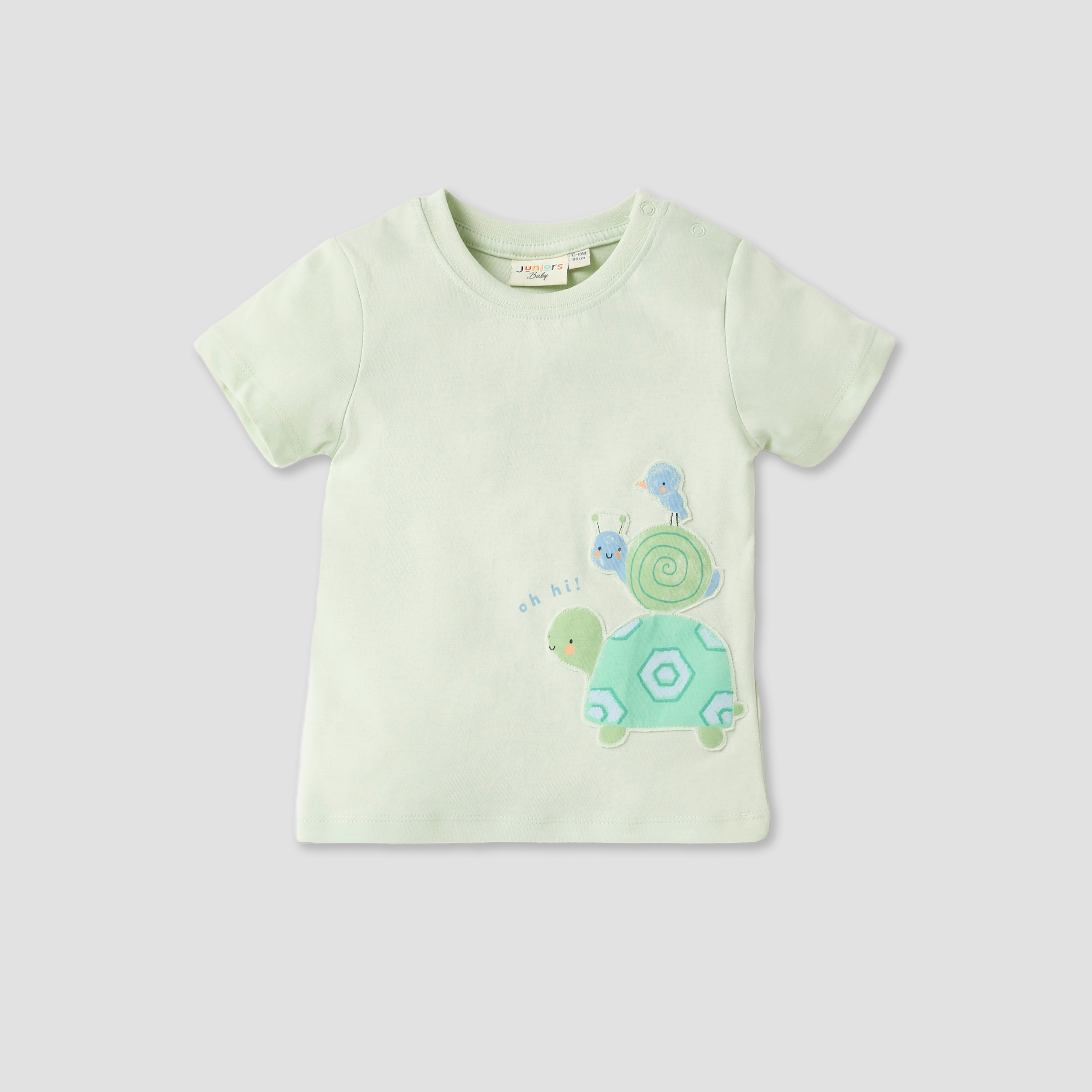 Juniors Applique Detail T-shirt with Short Sleeves - Set of 3-baby-boys-clothing-multipacks-image-2