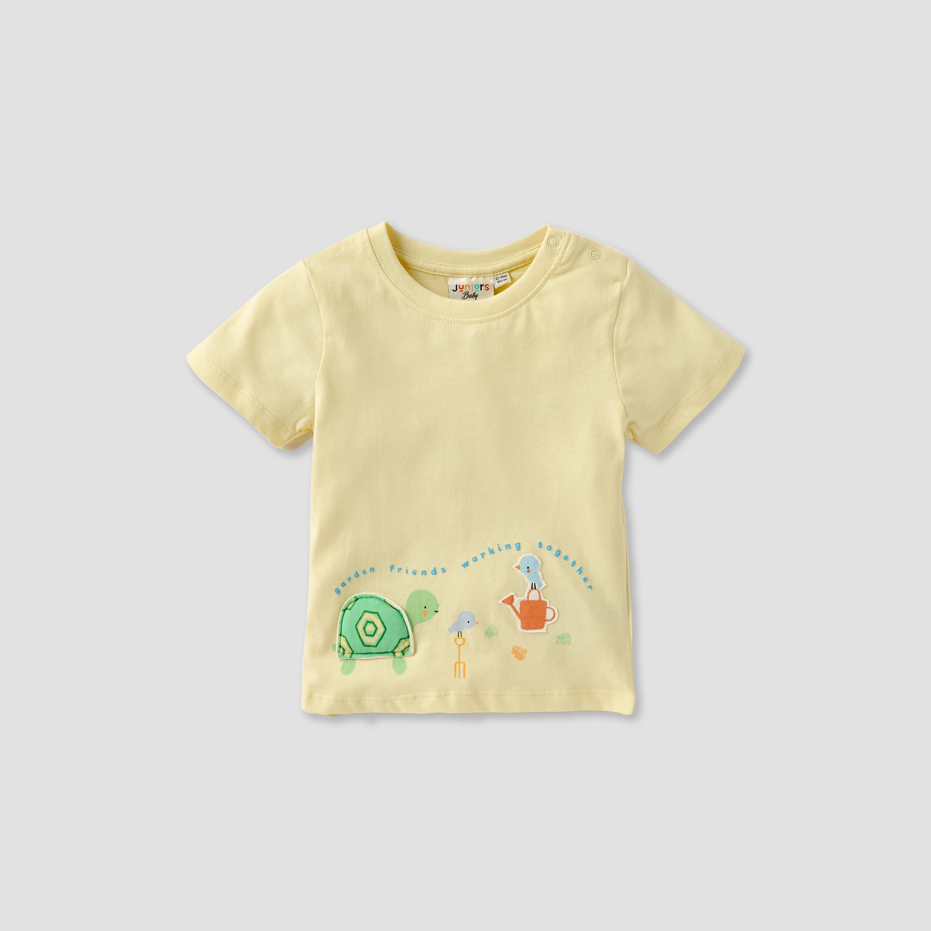 Juniors Animal Print T-shirt with Short Sleeves and Button Closure - Set of 3-baby-boys-clothing-multipacks-image-2
