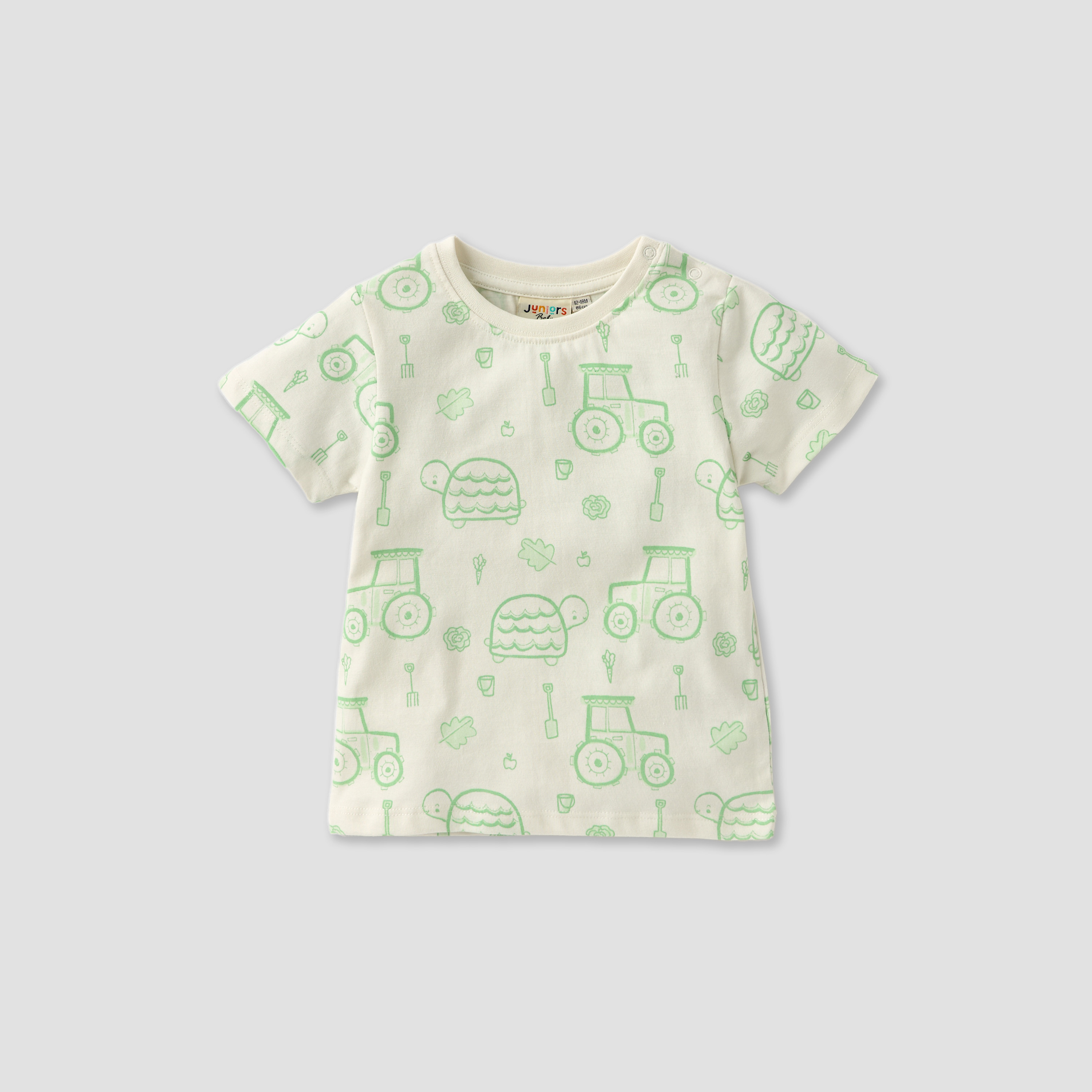 Juniors Animal Print T-shirt with Short Sleeves and Button Closure - Set of 3-baby-boys-clothing-multipacks-image-3