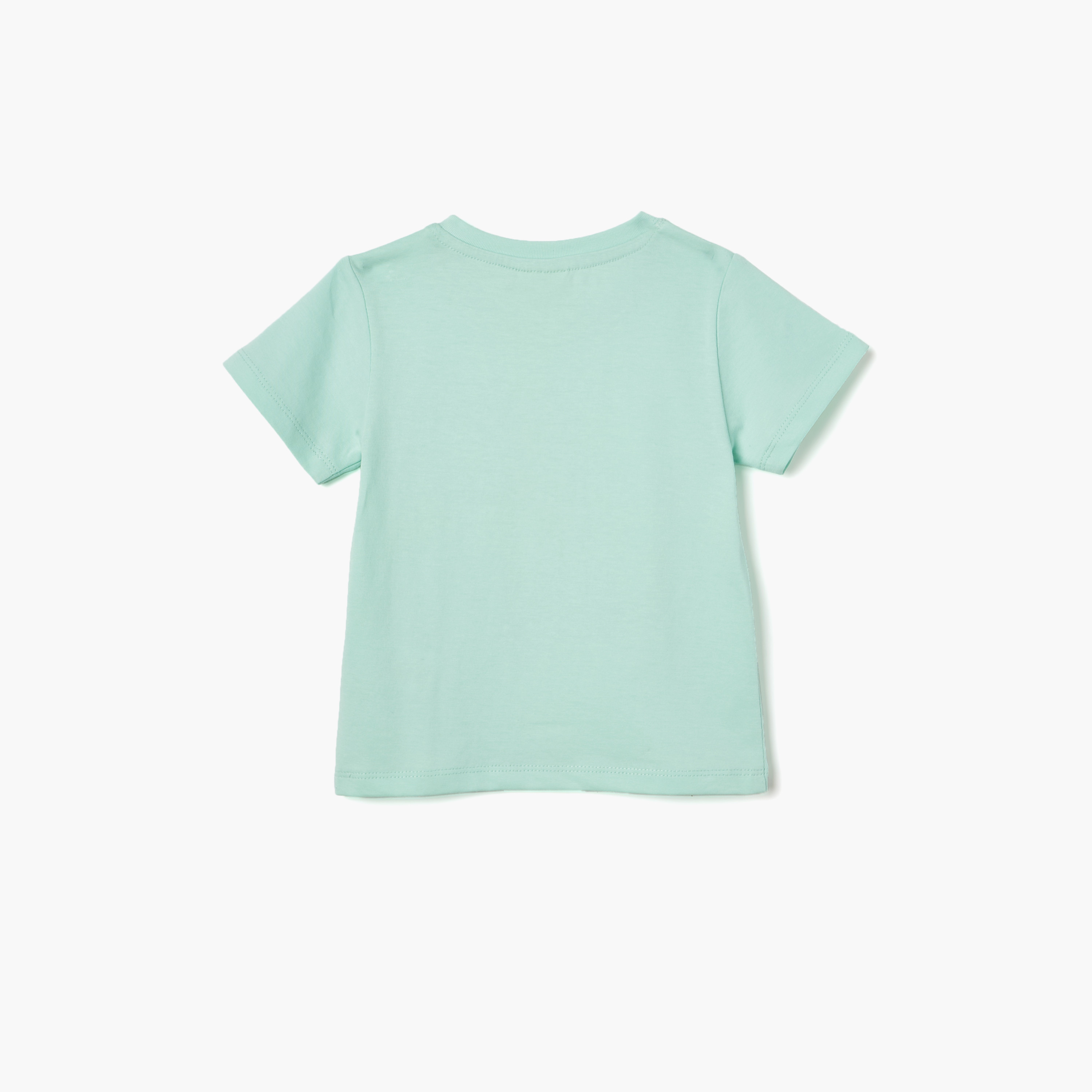 Juniors Crocodile Print T-shirt with Short Sleeves-baby-boys-clothing-tshirtsandpolos-image-2