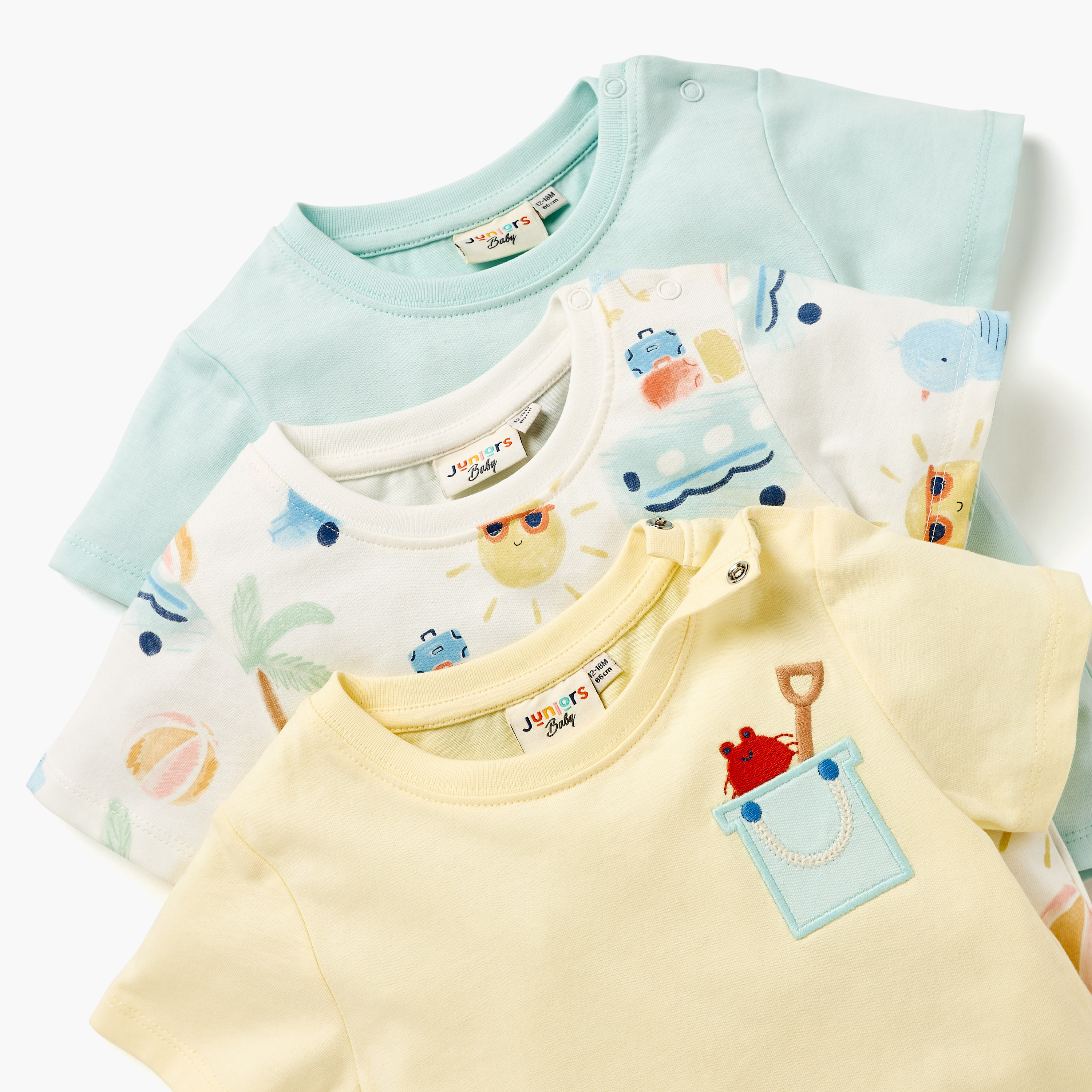 Juniors Printed T-shirt with Short Sleeves - Set of 3-baby-boys-clothing-tshirtsandpolos-image-4