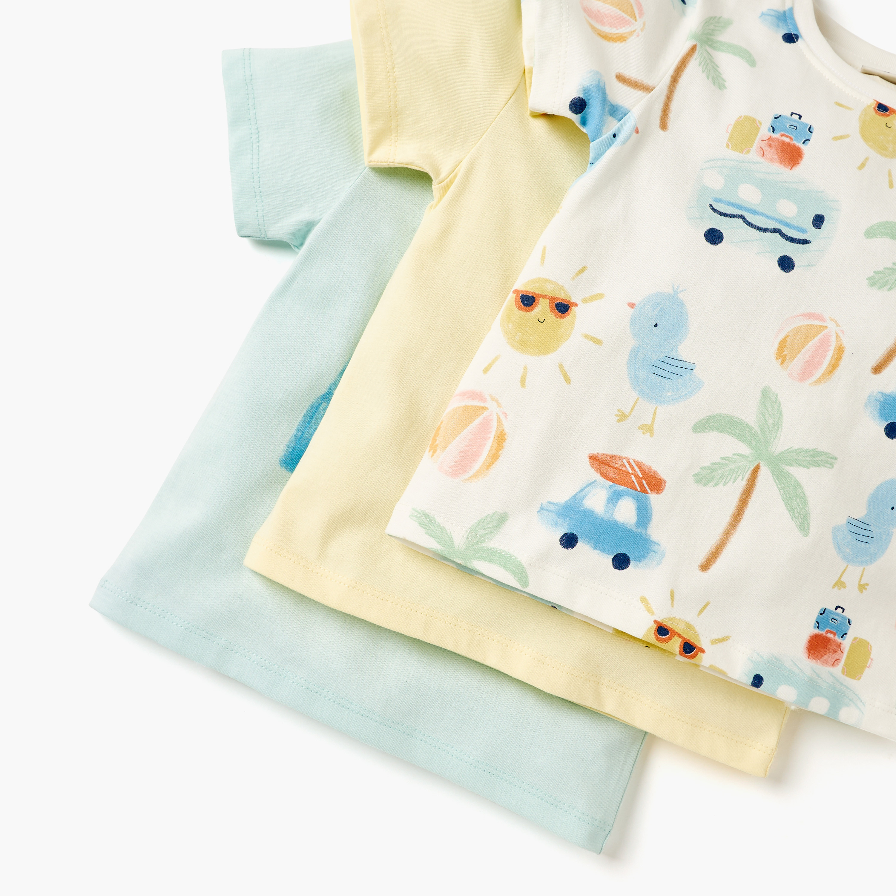 Juniors Printed T-shirt with Short Sleeves - Set of 3-baby-boys-clothing-tshirtsandpolos-image-5
