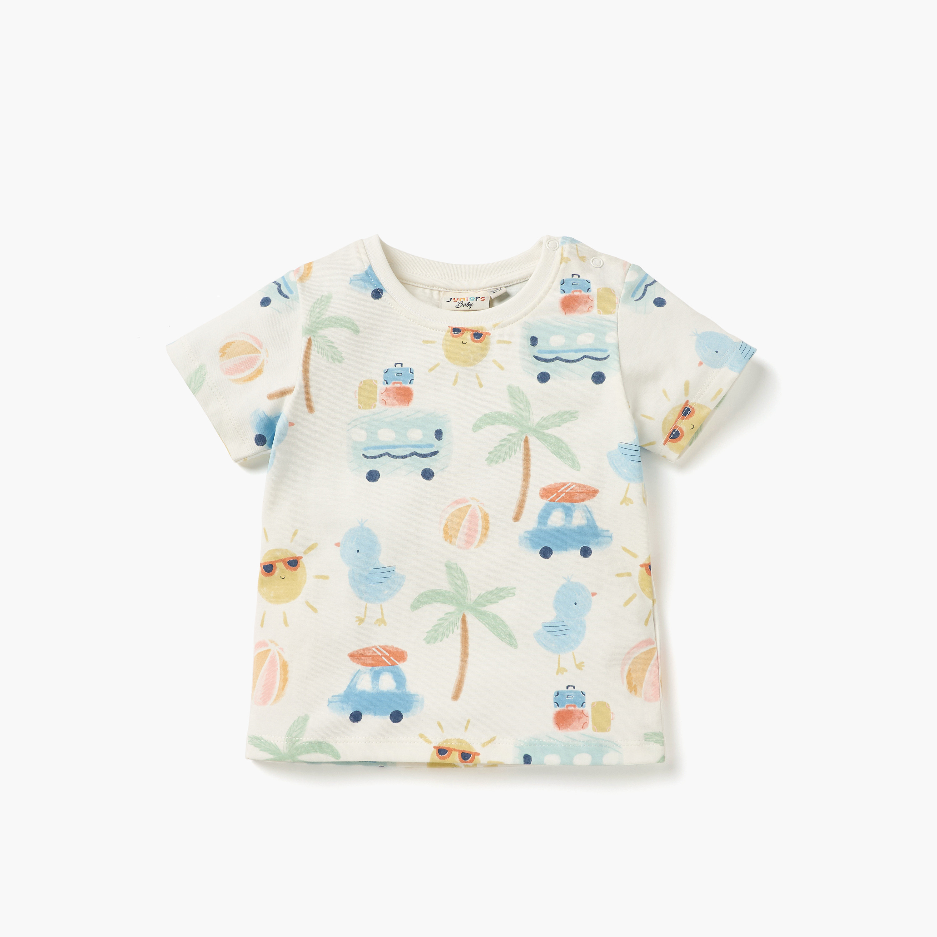 Juniors Printed T-shirt with Short Sleeves - Set of 3-baby-boys-clothing-tshirtsandpolos-image-6