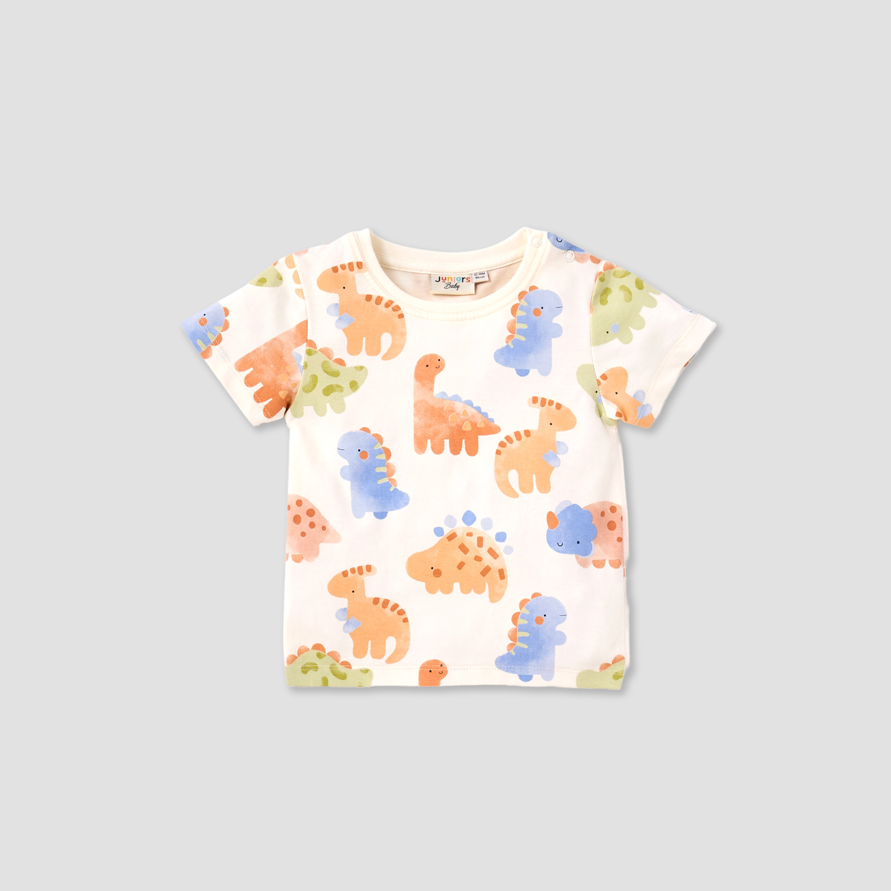 طقم تيشيرت بياقة ضيقة وأزرار إغلاق وطبعات 3 قطع من جونيورز-baby-boys-clothing-tshirtsandpolos-image-6