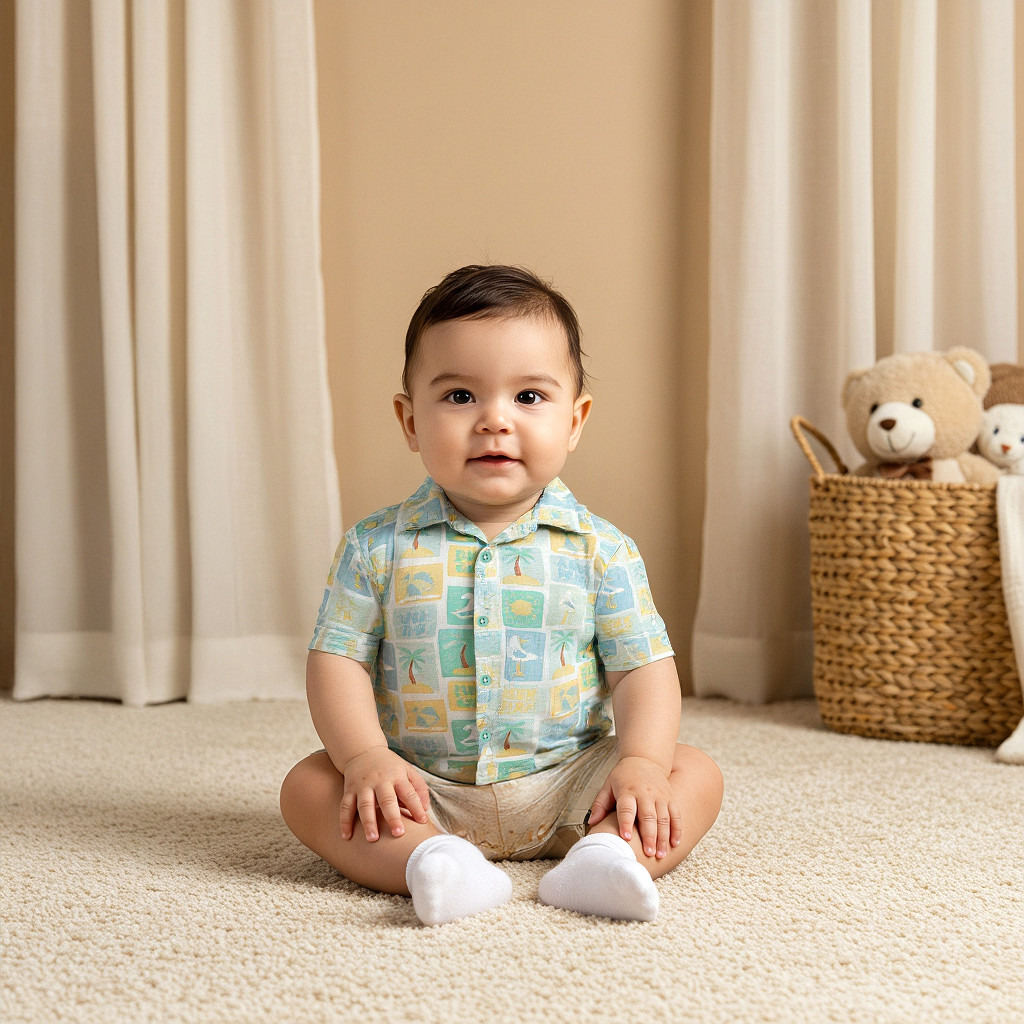 Juniors Printed Shirt with Short Sleeves-baby-boys-clothing-tshirtsandpolos-image-5