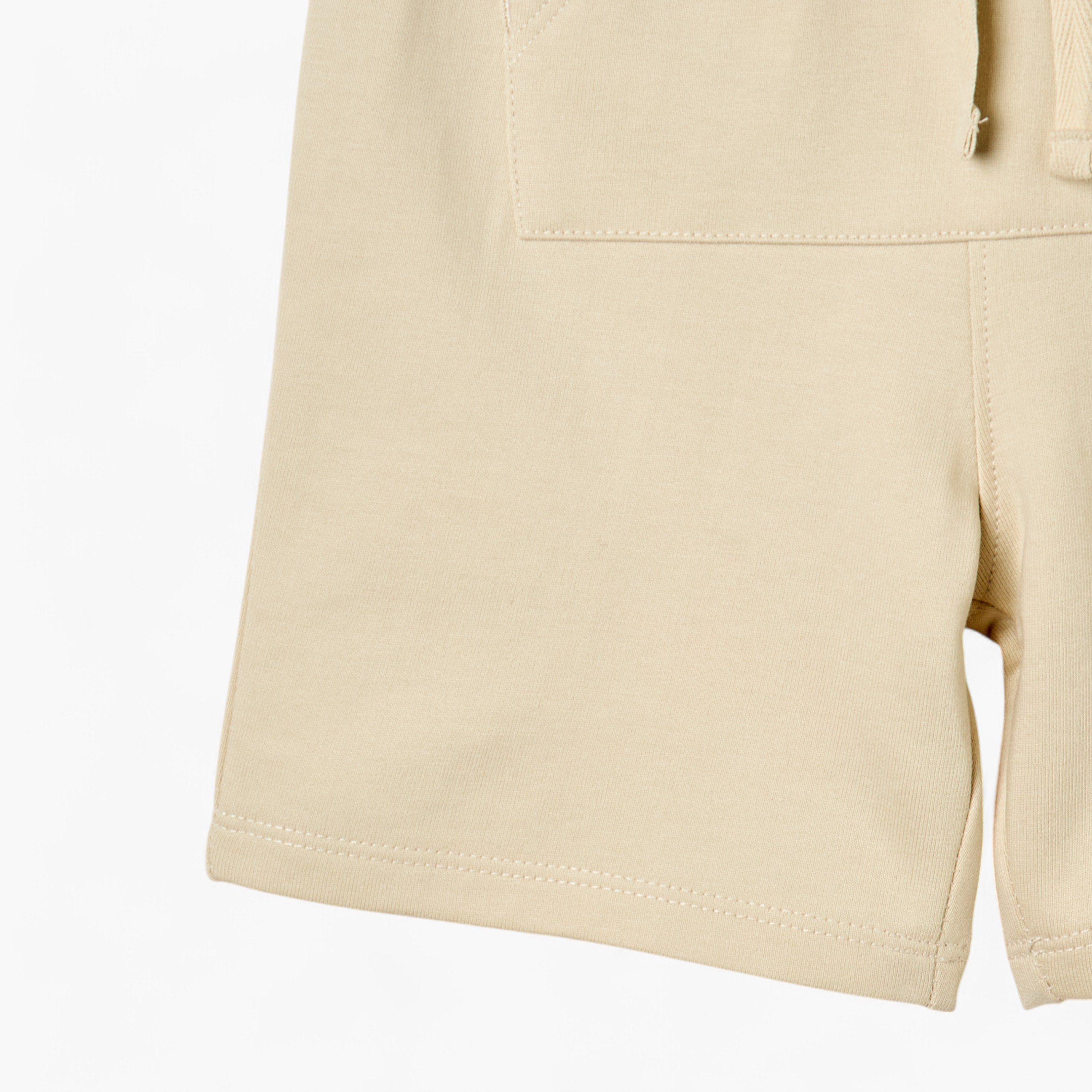 Juniors Solid Shorts with Drawstring Closure and Pockets-baby-boys-clothing-bottoms-shorts-image-4
