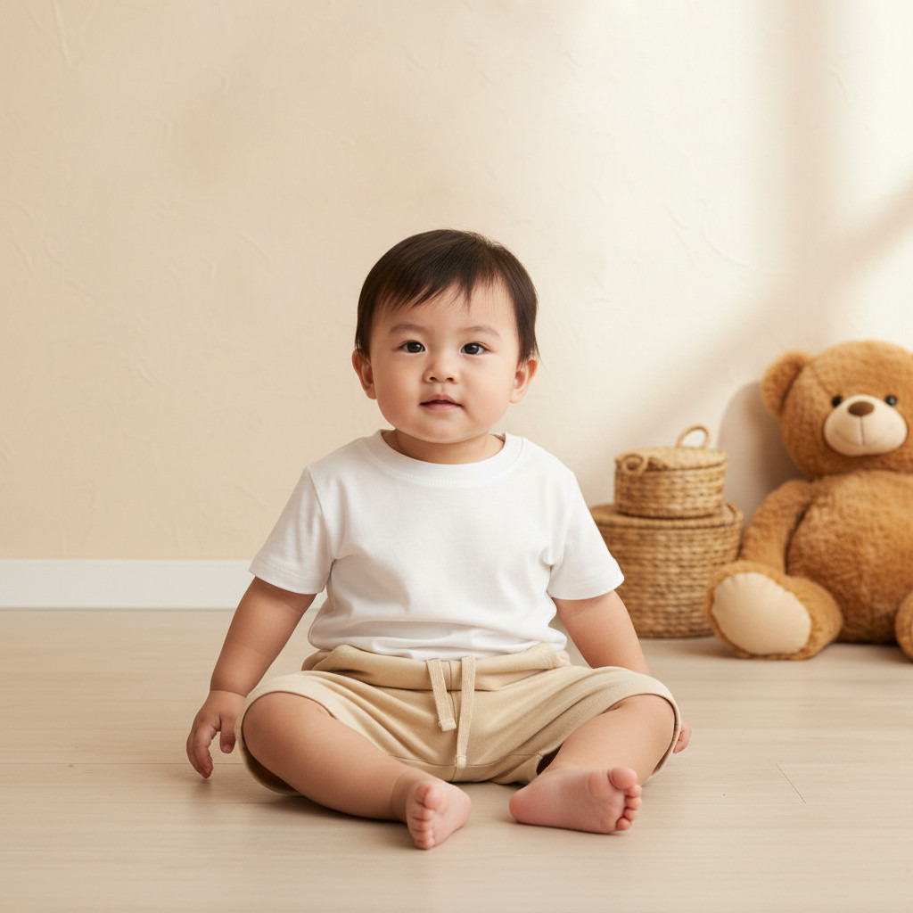 Juniors Solid Shorts with Drawstring Closure and Pockets-baby-boys-clothing-bottoms-shorts-image-1