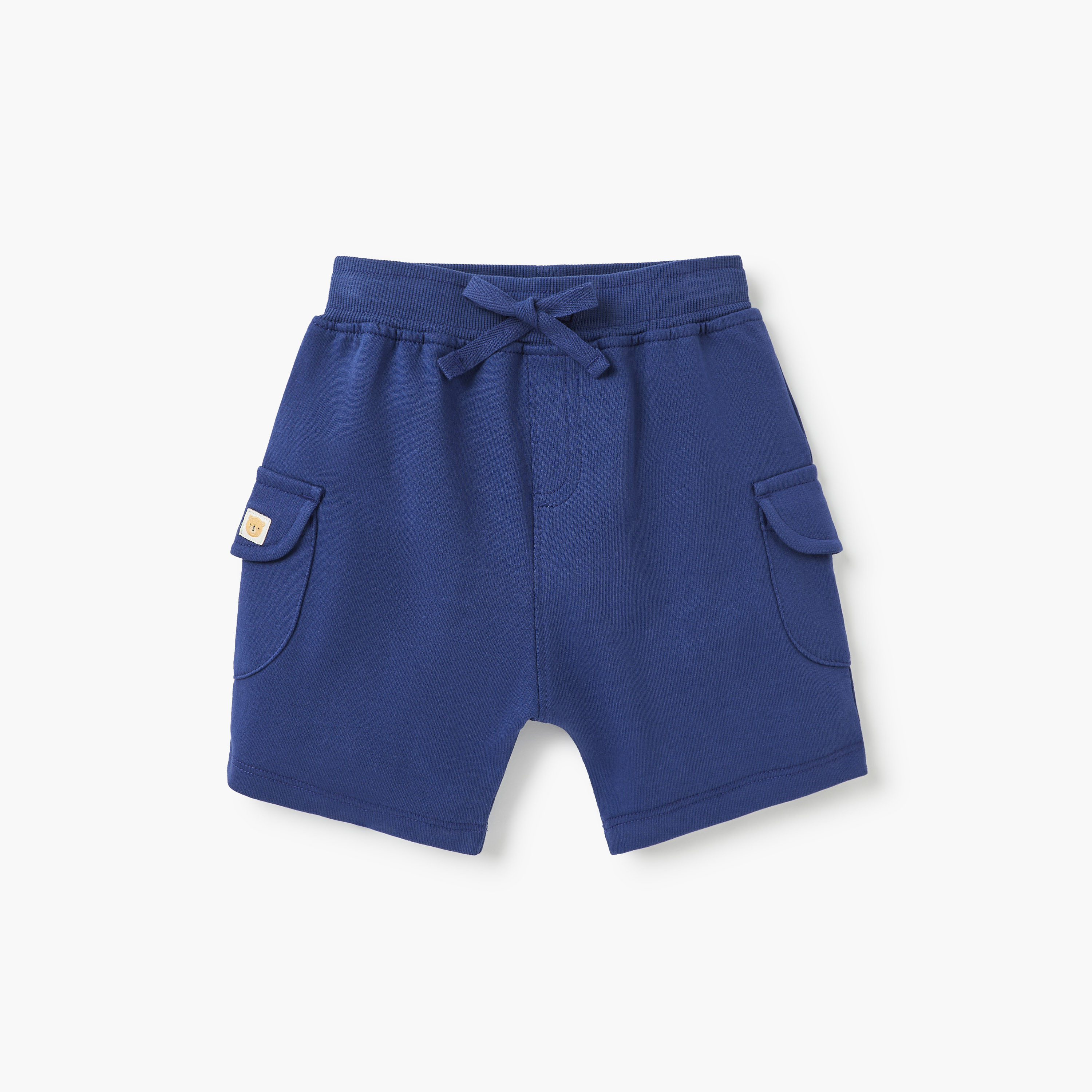 Juniors Applique Detail Shorts with Drawstring Closure and Pockets - Set of 2-baby-boys-clothing-bottoms-shorts-image-2
