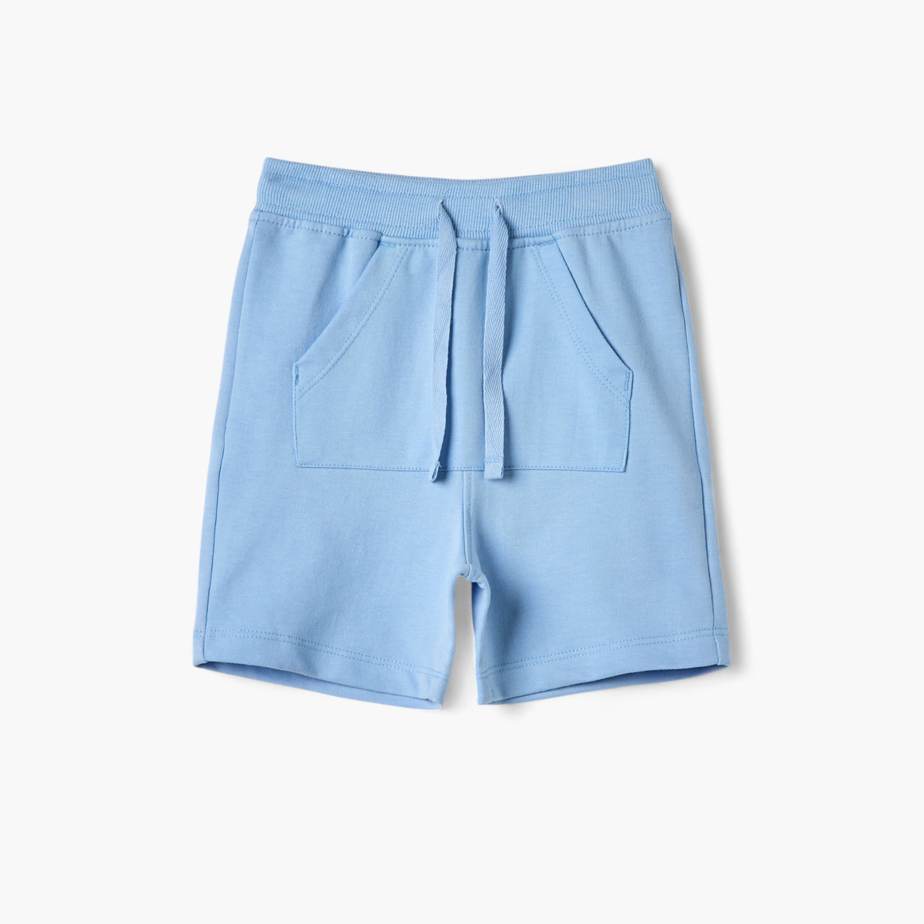 شورت سادة برباط إغلاق وجيوب من جونيورز-baby-boys-clothing-bottoms-shorts-image-4
