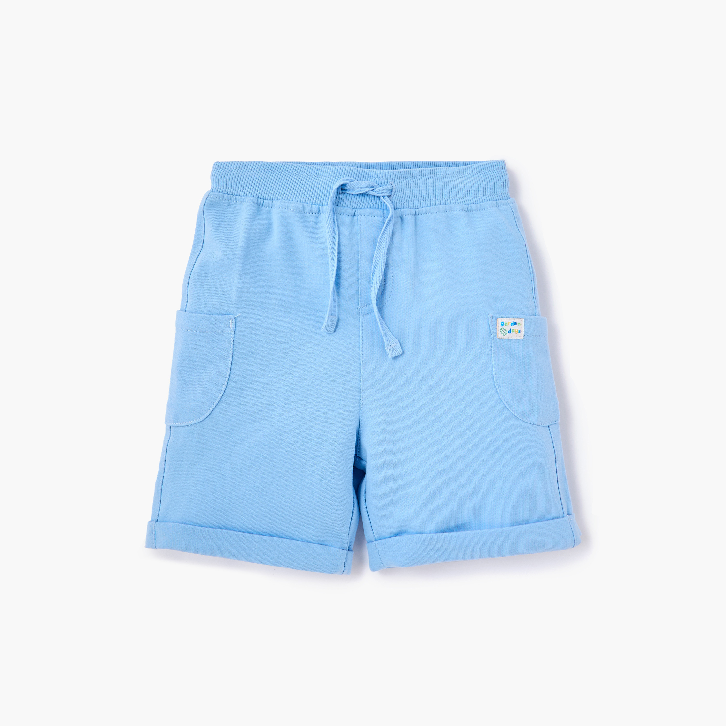 Juniors Pocket Detail Shorts with Drawstring Closure - Set of 2-baby-boys-clothing-bottoms-shorts-image-2