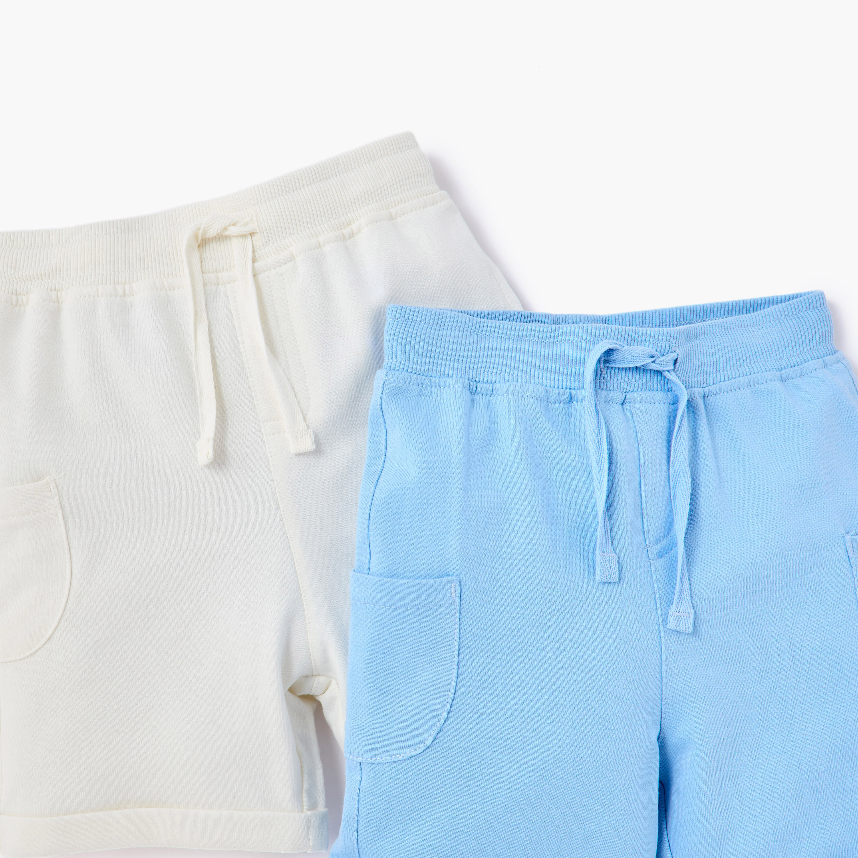 Juniors Pocket Detail Shorts with Drawstring Closure - Set of 2-baby-boys-clothing-bottoms-shorts-image-4