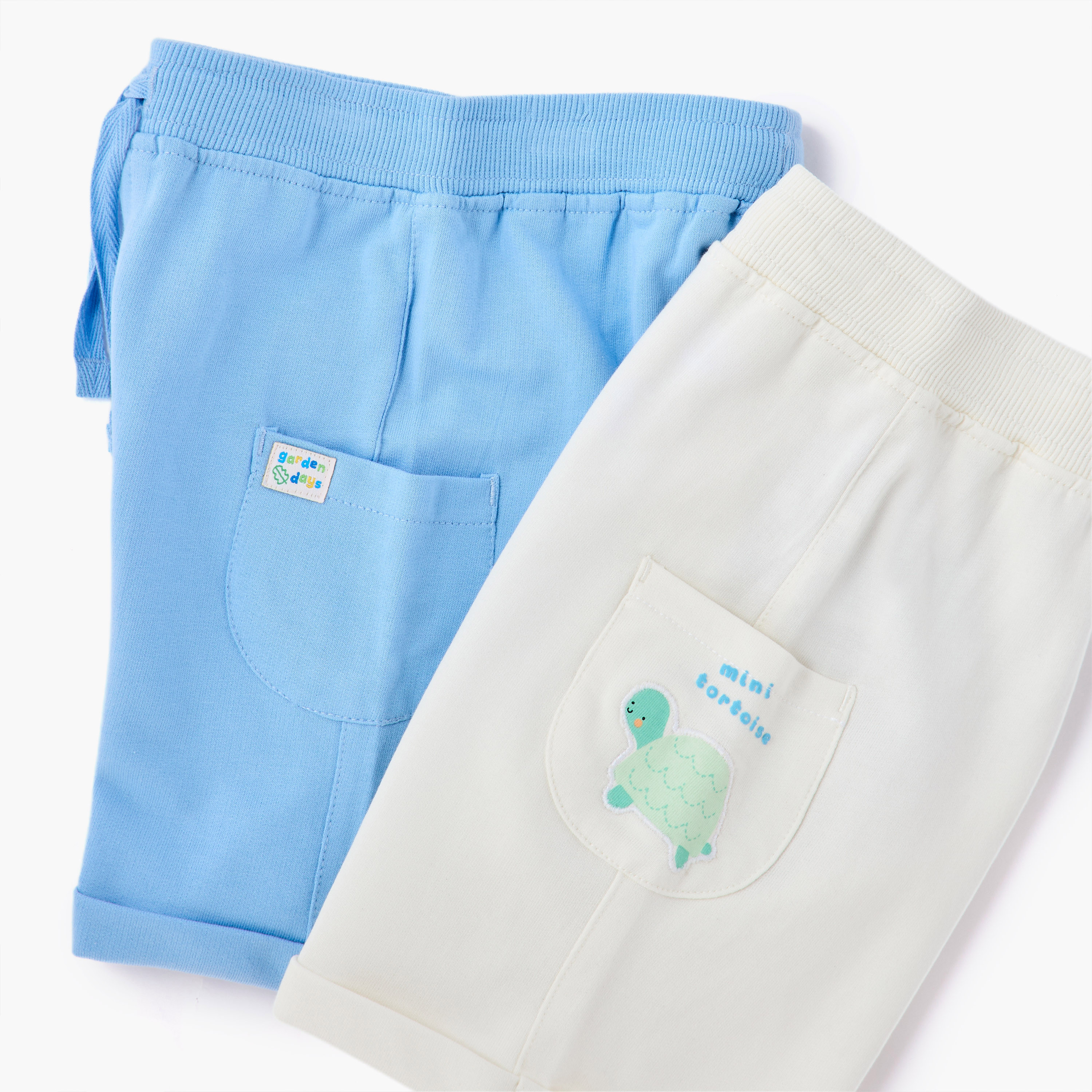 Juniors Pocket Detail Shorts with Drawstring Closure - Set of 2-baby-boys-clothing-bottoms-shorts-image-5