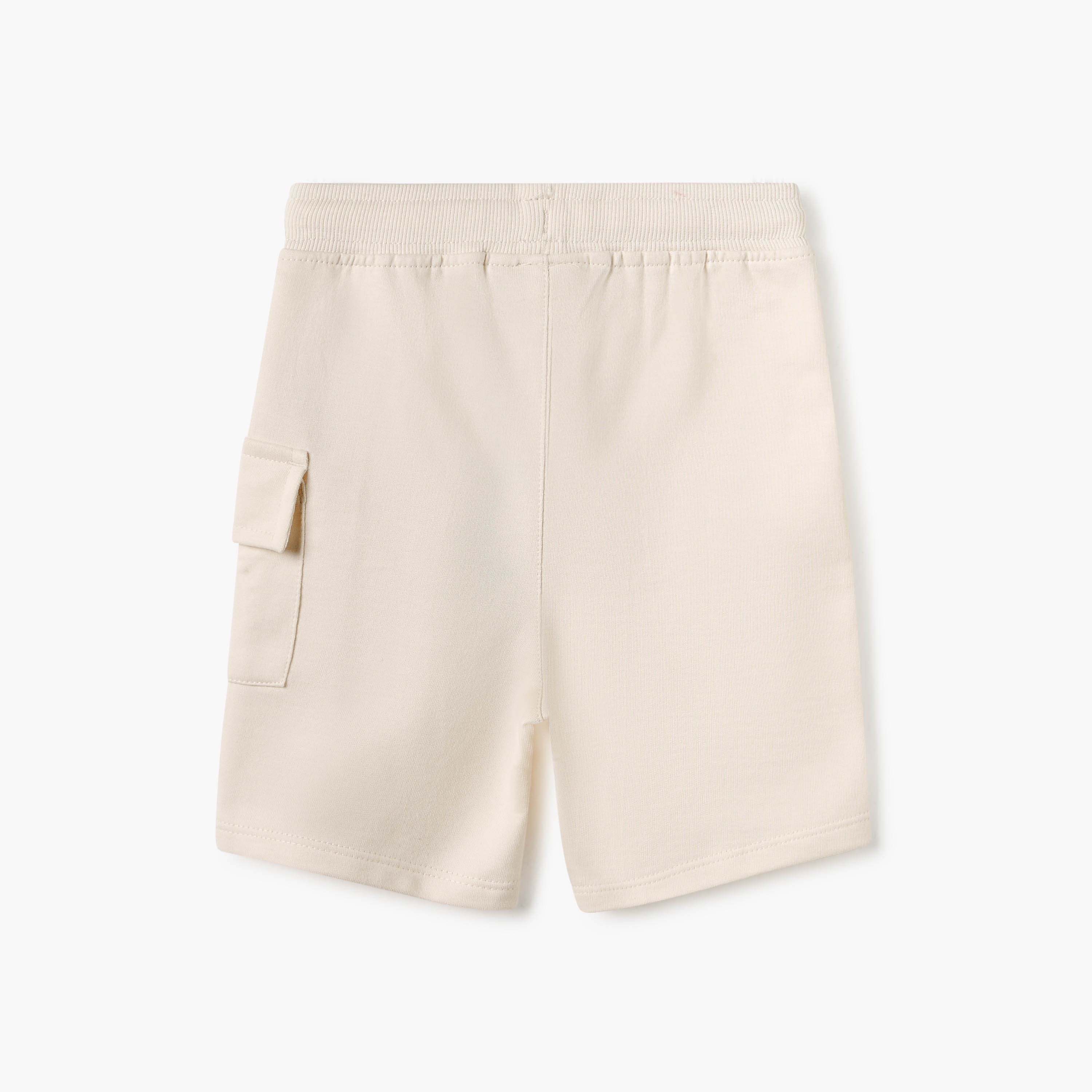 Juniors Solid Shorts with Pockets and Drawstring Closure-baby-boys-clothing-bottoms-shorts-image-2