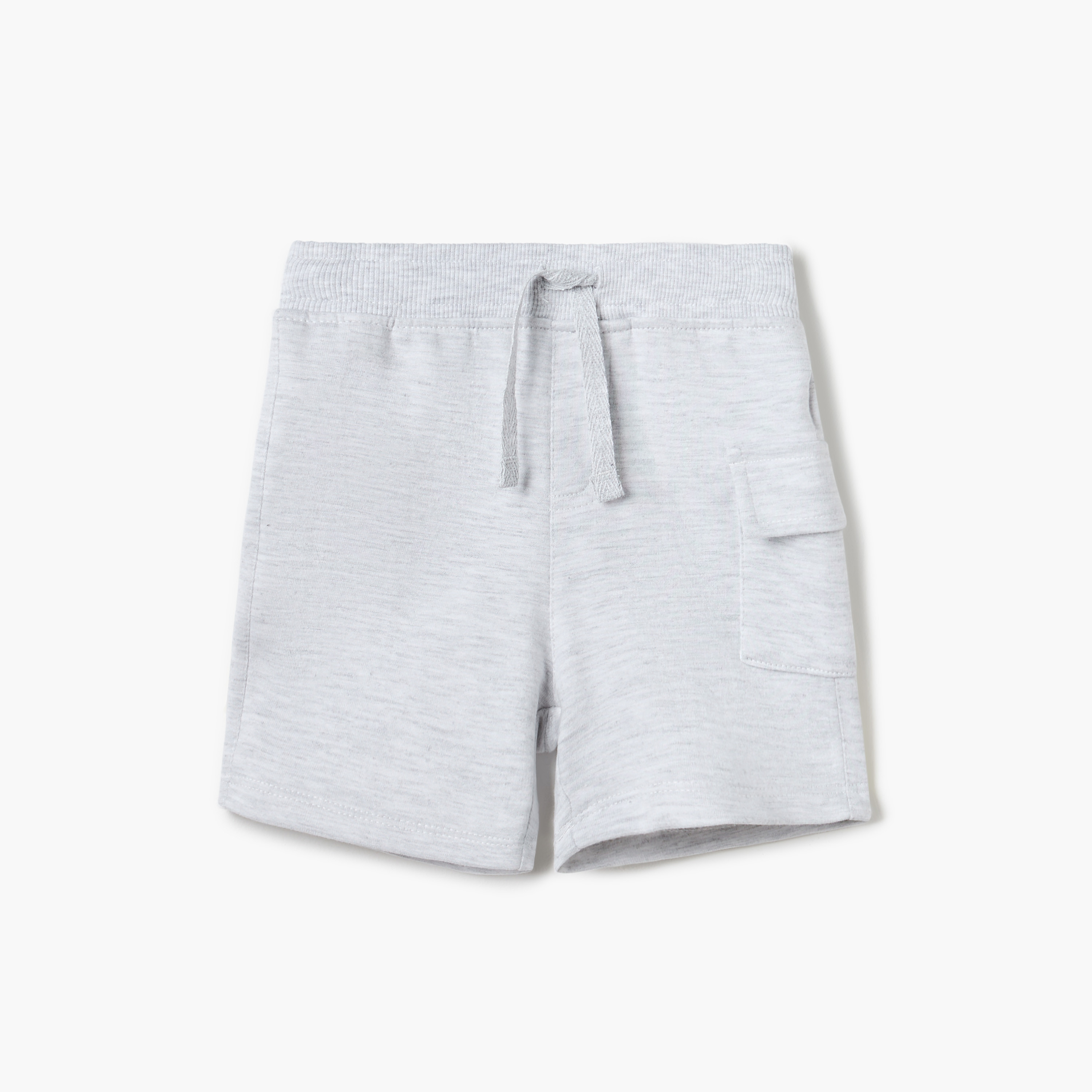 شورت كارجو سادة برباط إغلاق من جونيورز-baby-boys-clothing-bottoms-shorts-image-1