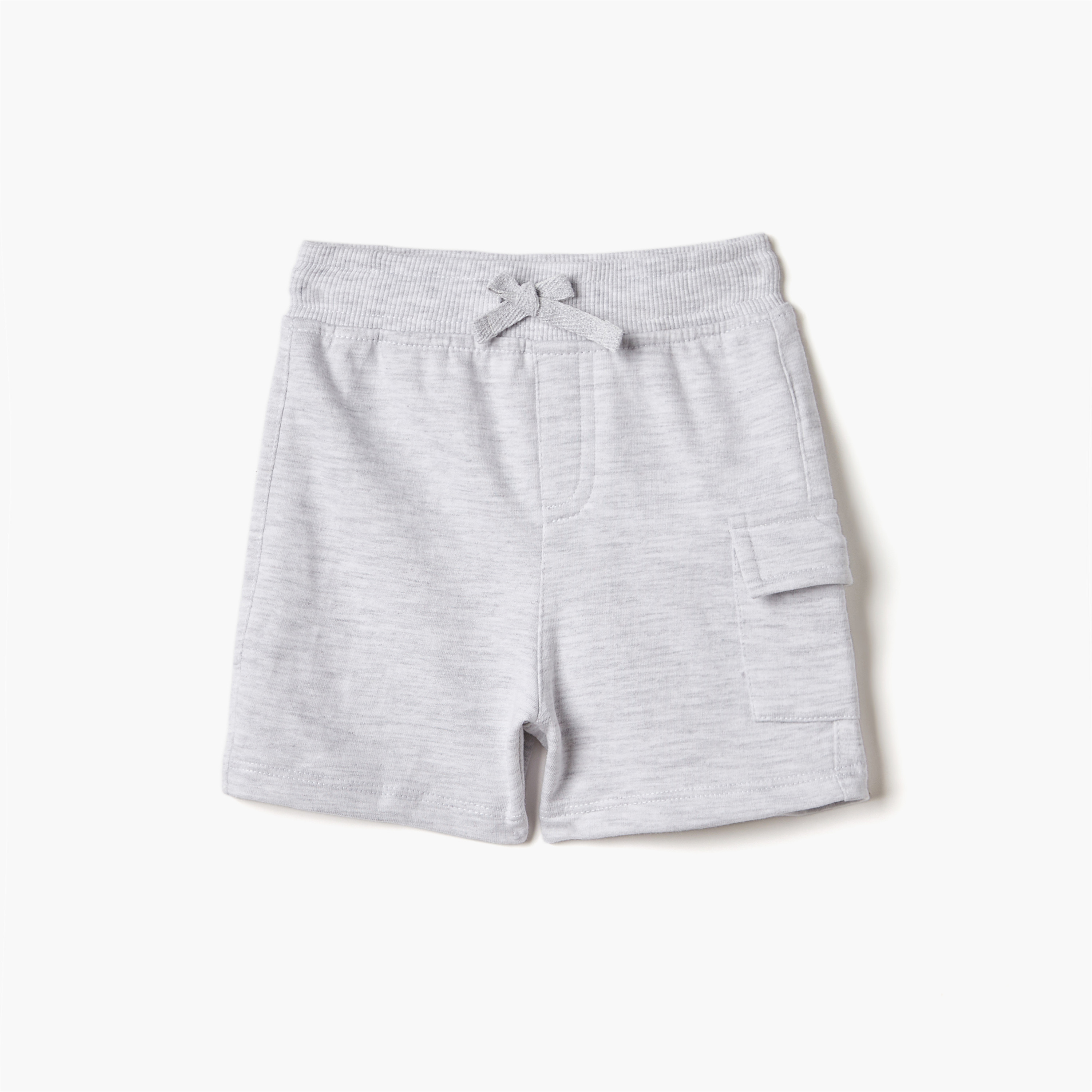 شورت سادة برباط إغلاق وجيب من جونيورز-baby-boys-clothing-bottoms-shorts-image-1