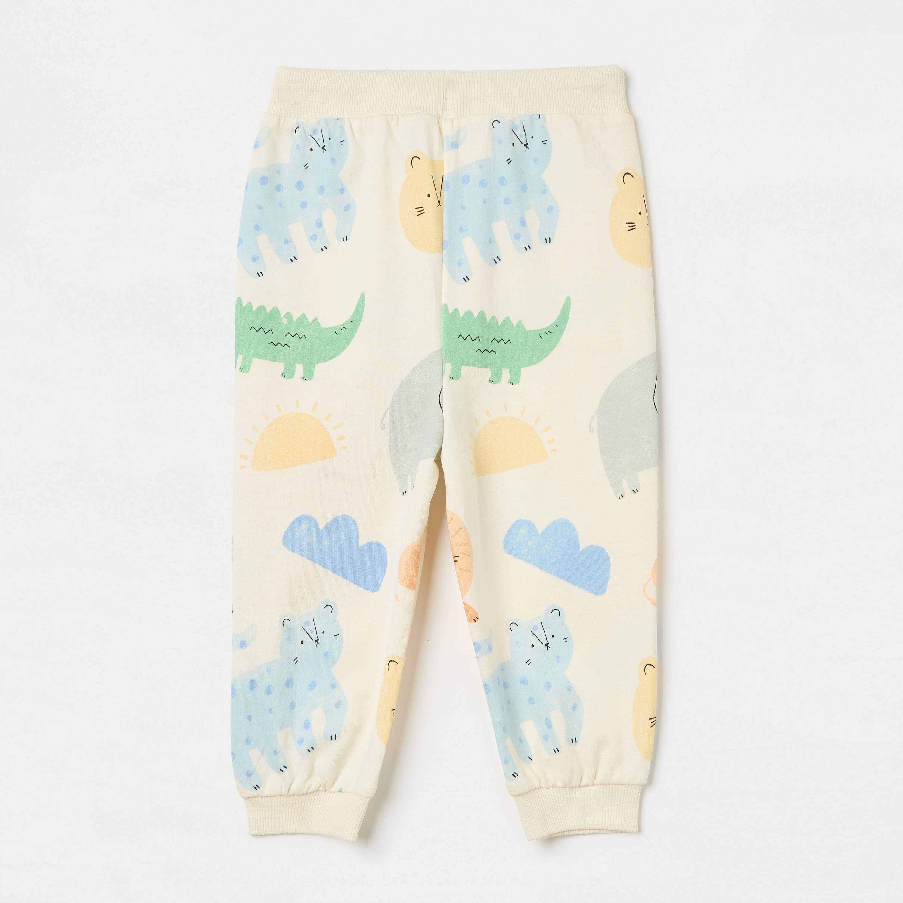 بنطلون رياضي بطبعات ورباط إغلاق من جونيورز-baby-boys-clothing-bottoms-joggersandtrackpants-image-4