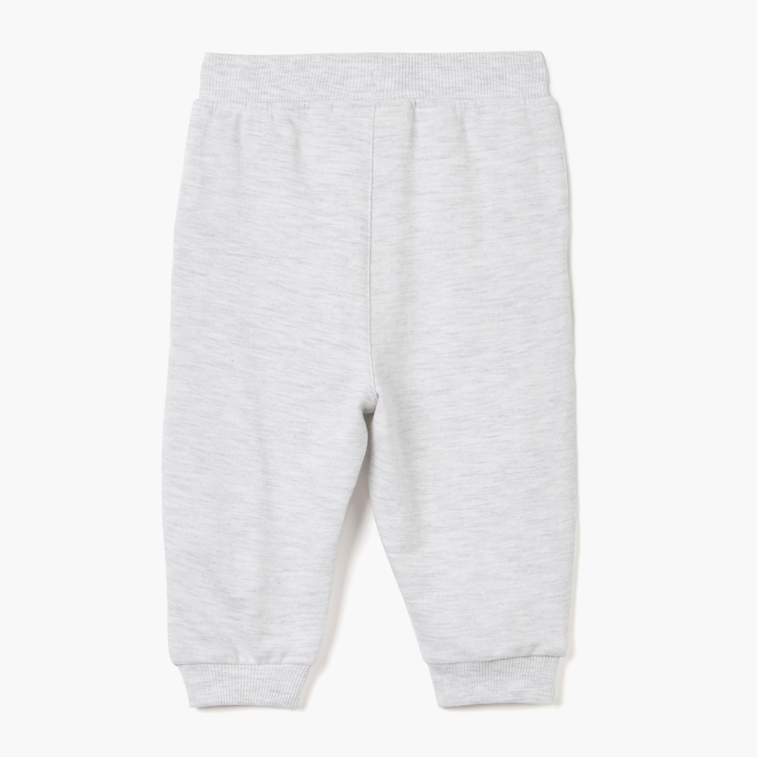 Juniors Solid Joggers with Drawstring Closure-baby-boys-clothing-bottoms-joggersandtrackpants-image-2