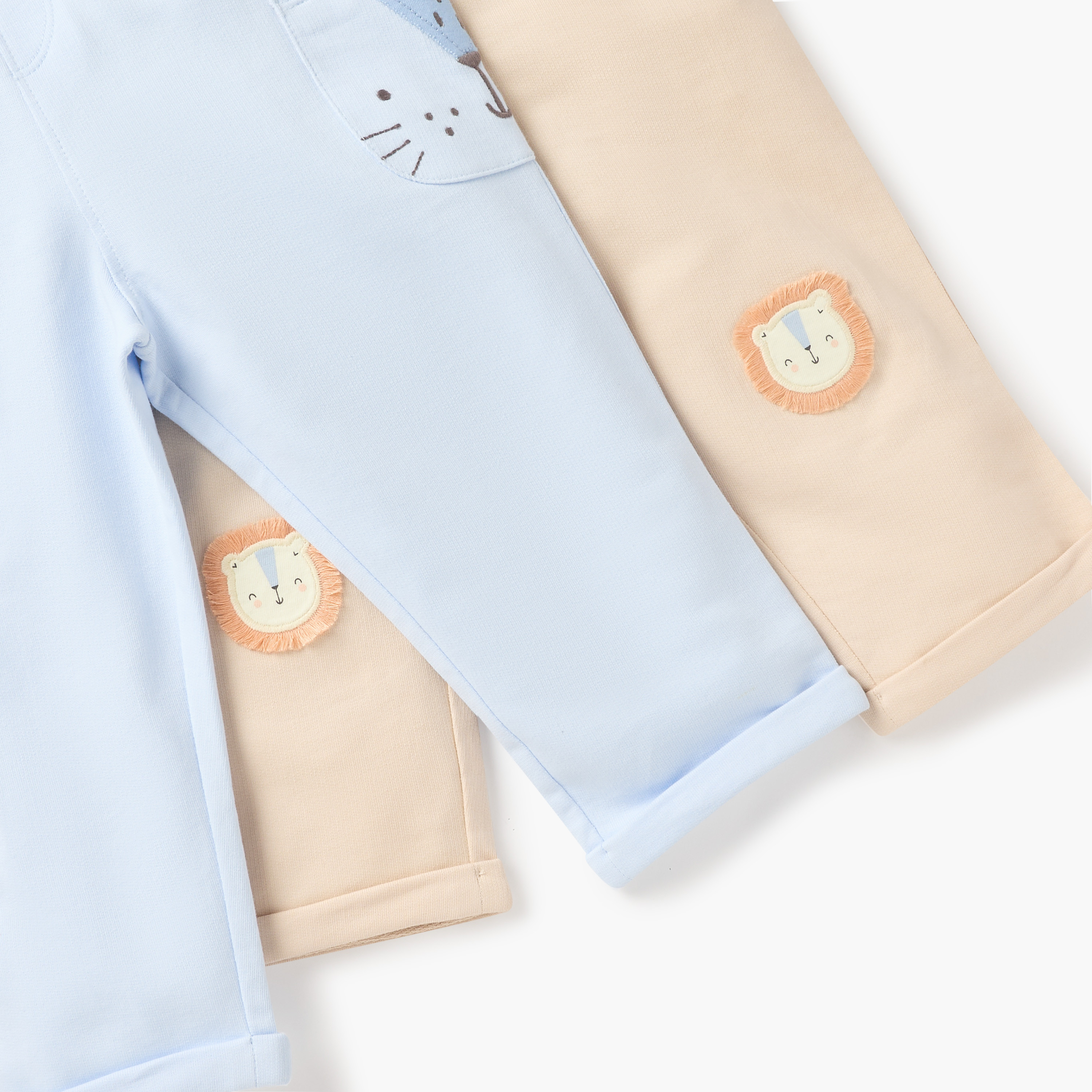 Juniors Animal Face Applique Pants with Drawstring Closure-baby-boys-clothing-bottoms-joggersandtrackpants-image-5