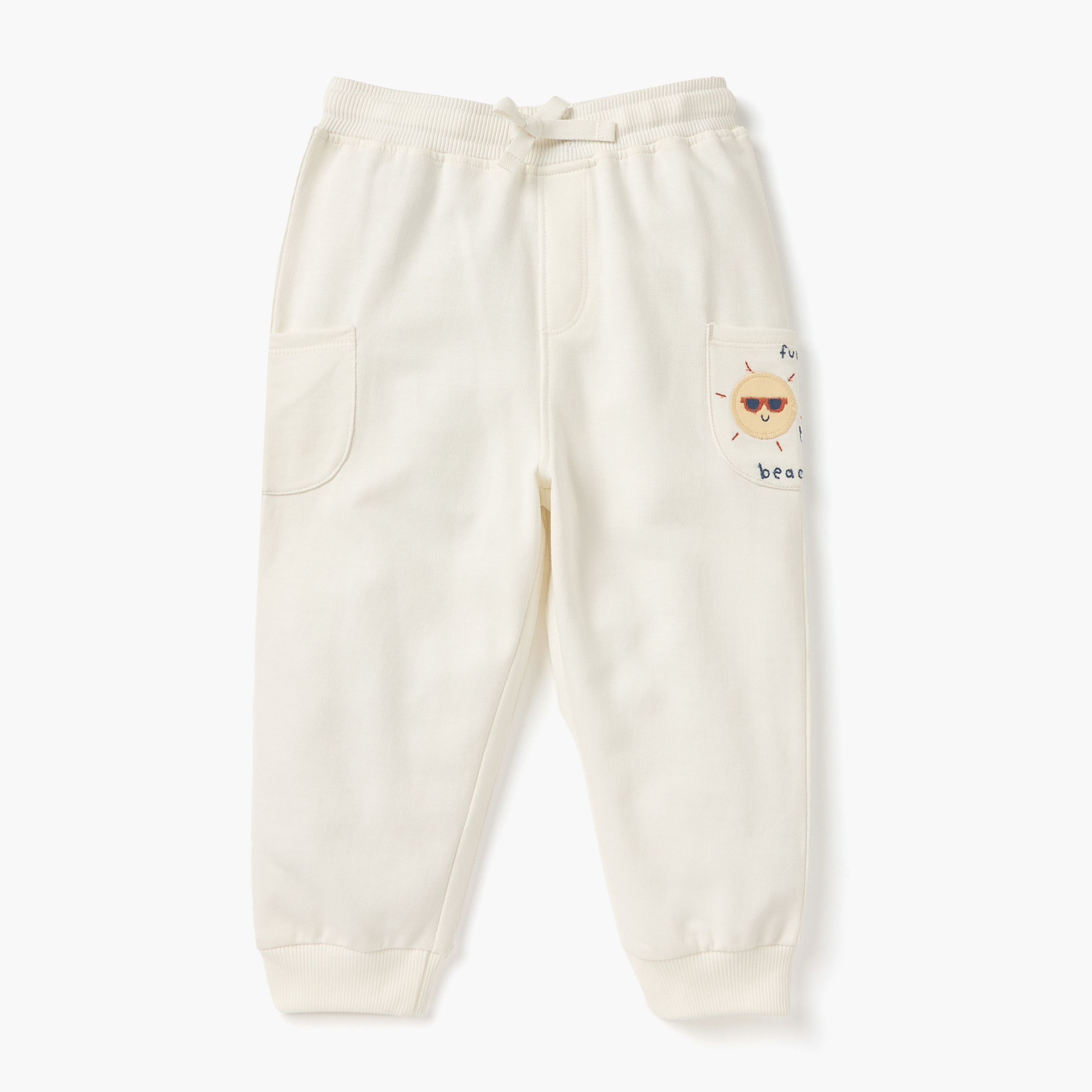 Juniors Solid Cargo Joggers with Drawstring Closure - Set of 2-baby-boys-clothing-bottoms-joggersandtrackpants-image-5