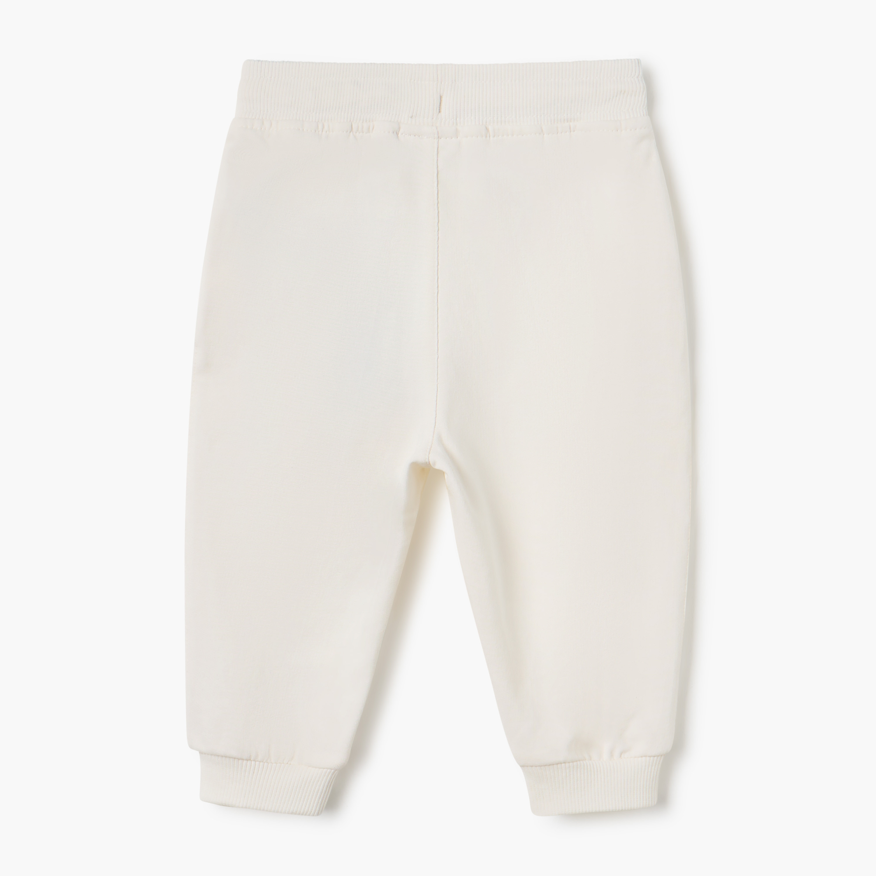 بنطلون رياضي سادة برباط إغلاق وجيوب من جونيورز-baby-boys-clothing-bottoms-joggersandtrackpants-image-2