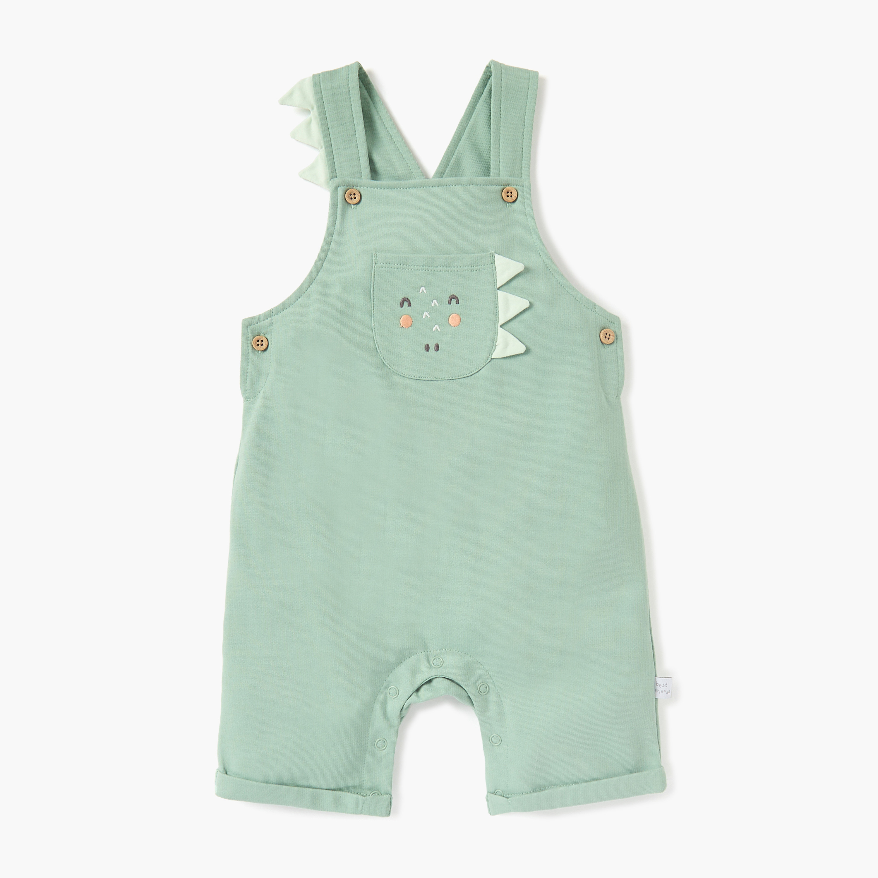 Juniors Applique Detail T-shirt and Dungarees Set-baby-boys-clothing-setsandcoords-image-3