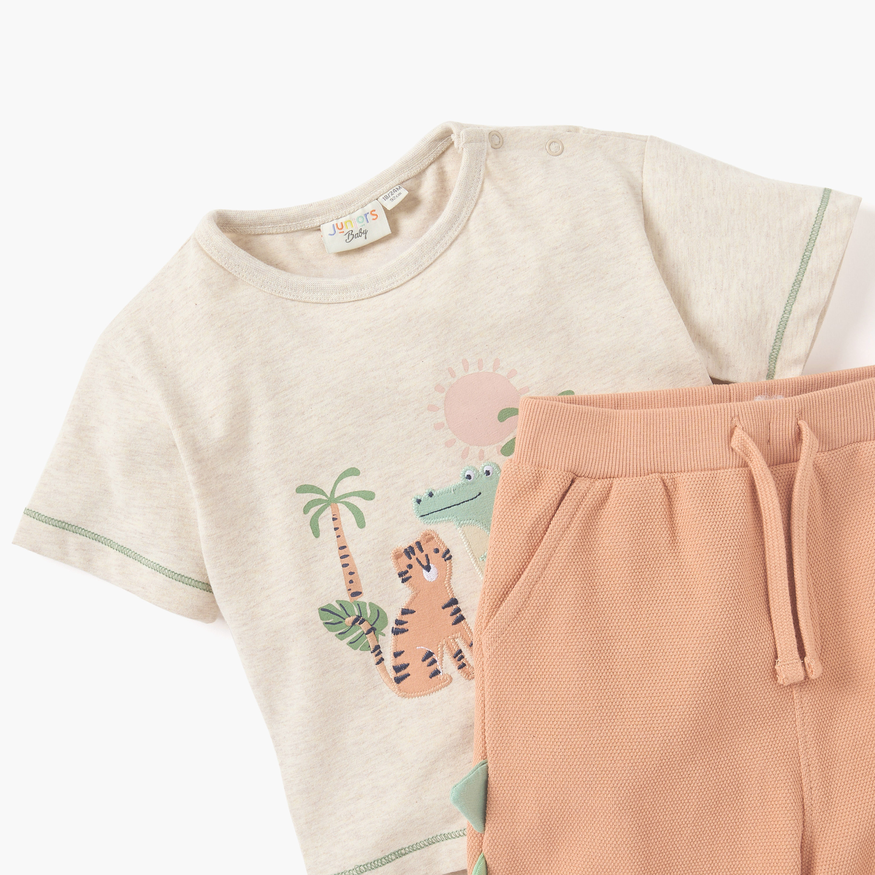 Juniors Animal Print T-shirt and Joggers Set-baby-boys-clothing-setsandcoords-image-4