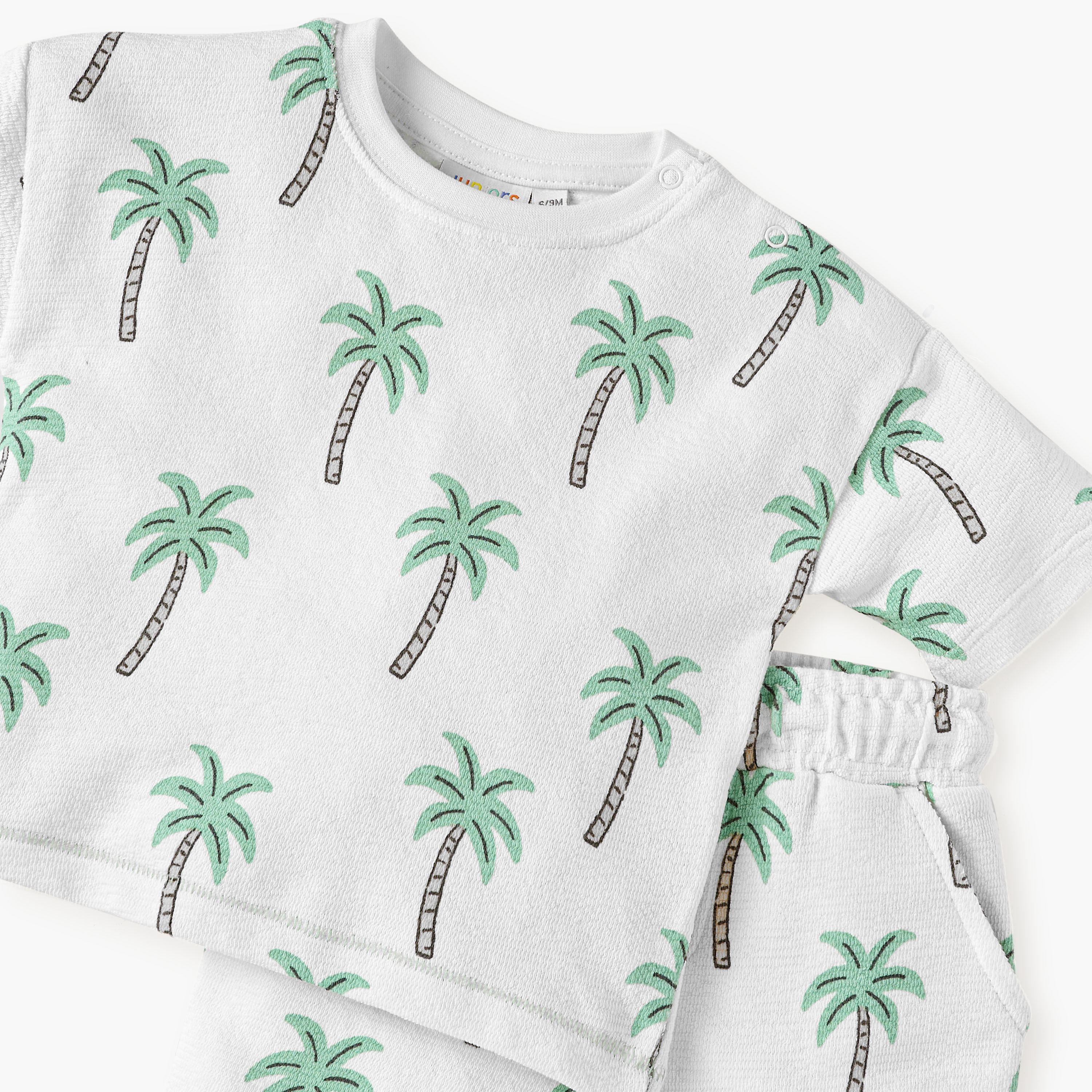 طقم تيشيرت وشورت بطبعات شجرة النخيل من ديزني-baby-boys-clothing-setsandcoords-image-4