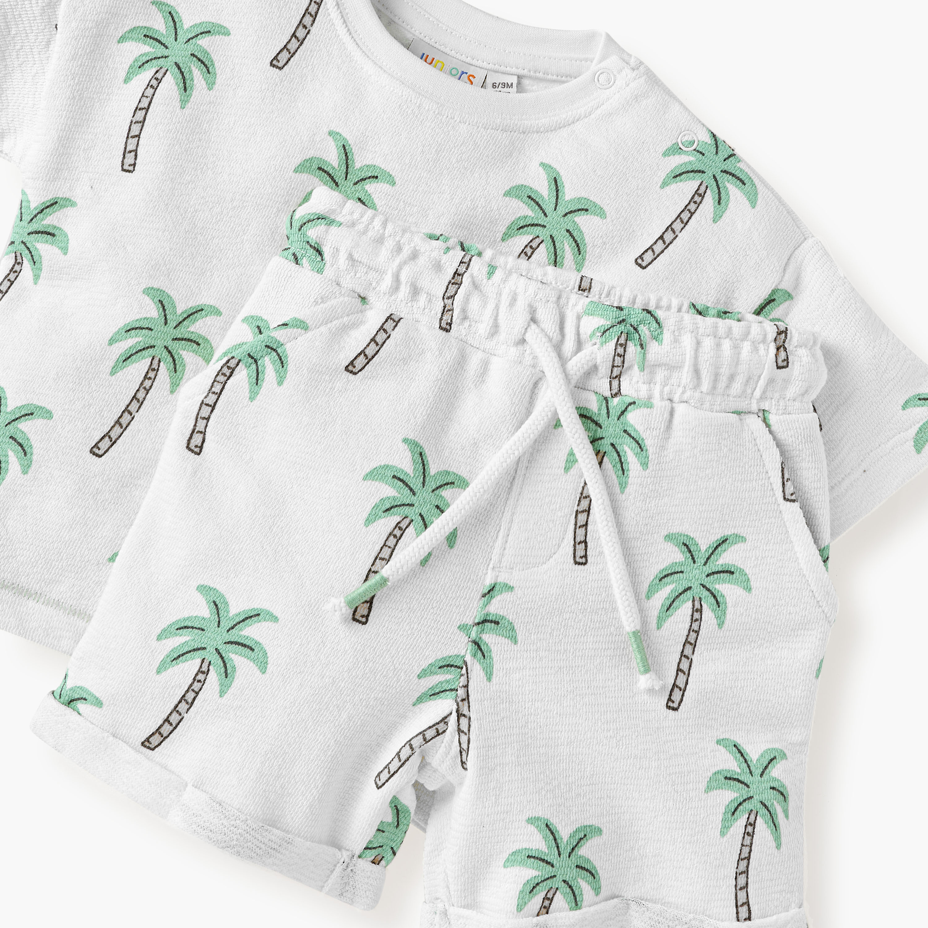 طقم تيشيرت وشورت بطبعات شجرة النخيل من ديزني-baby-boys-clothing-setsandcoords-image-5