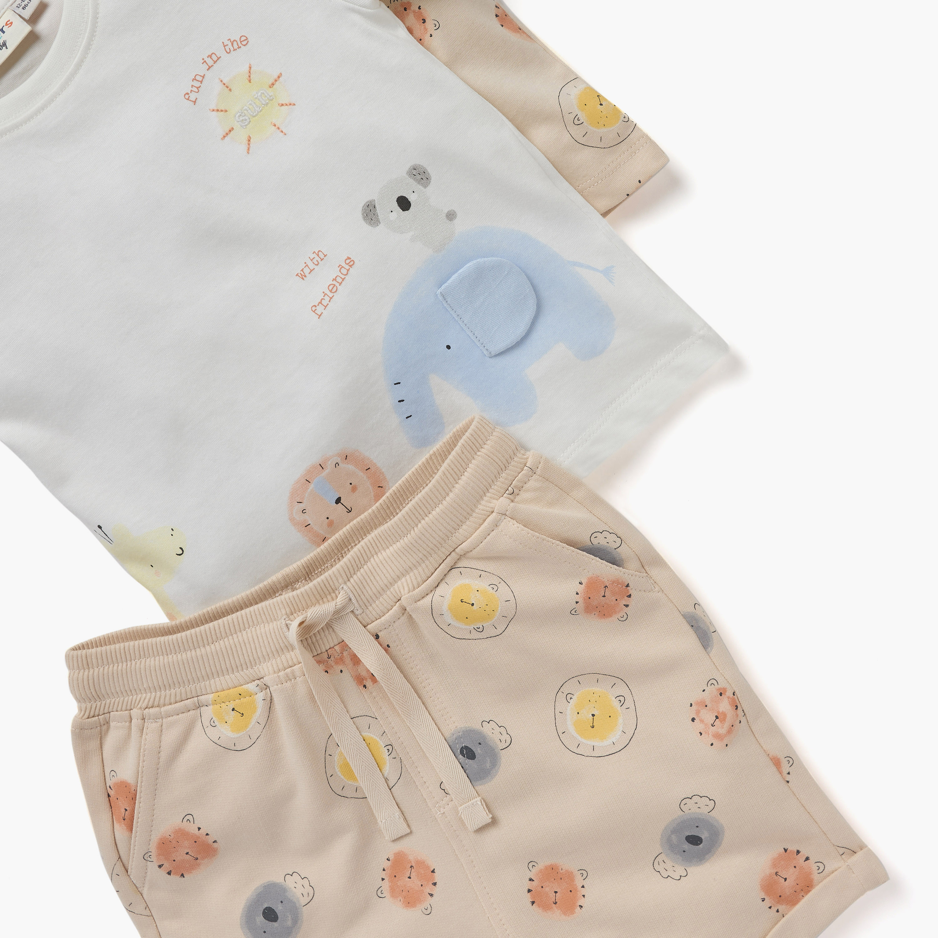 Juniors 3-Piece Animal Print T-shirt and Shorts Set-baby-boys-clothing-setsandcoords-image-6