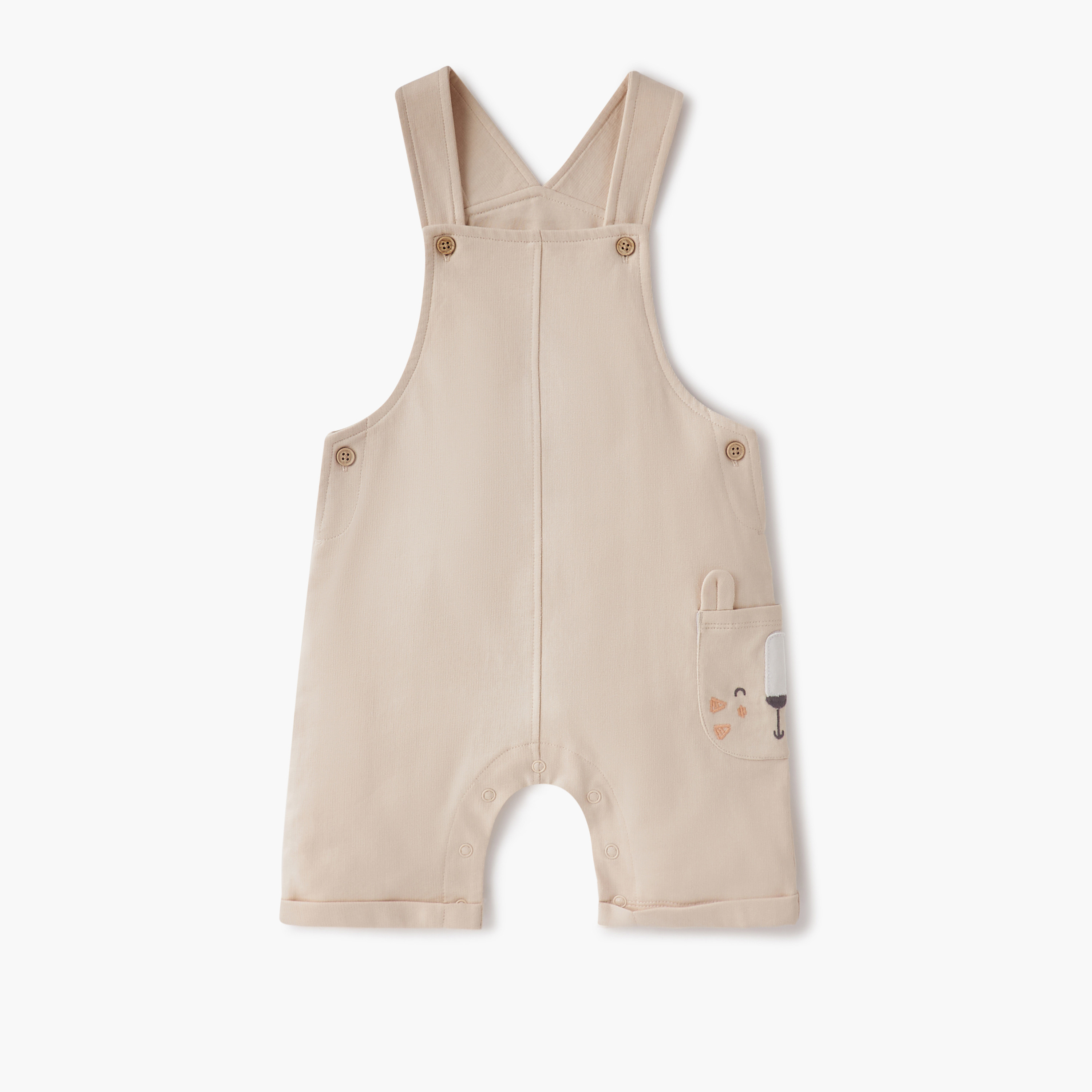 Juniors Striped T-shirt and Dungaree Set-baby-boys-clothing-setsandcoords-image-3
