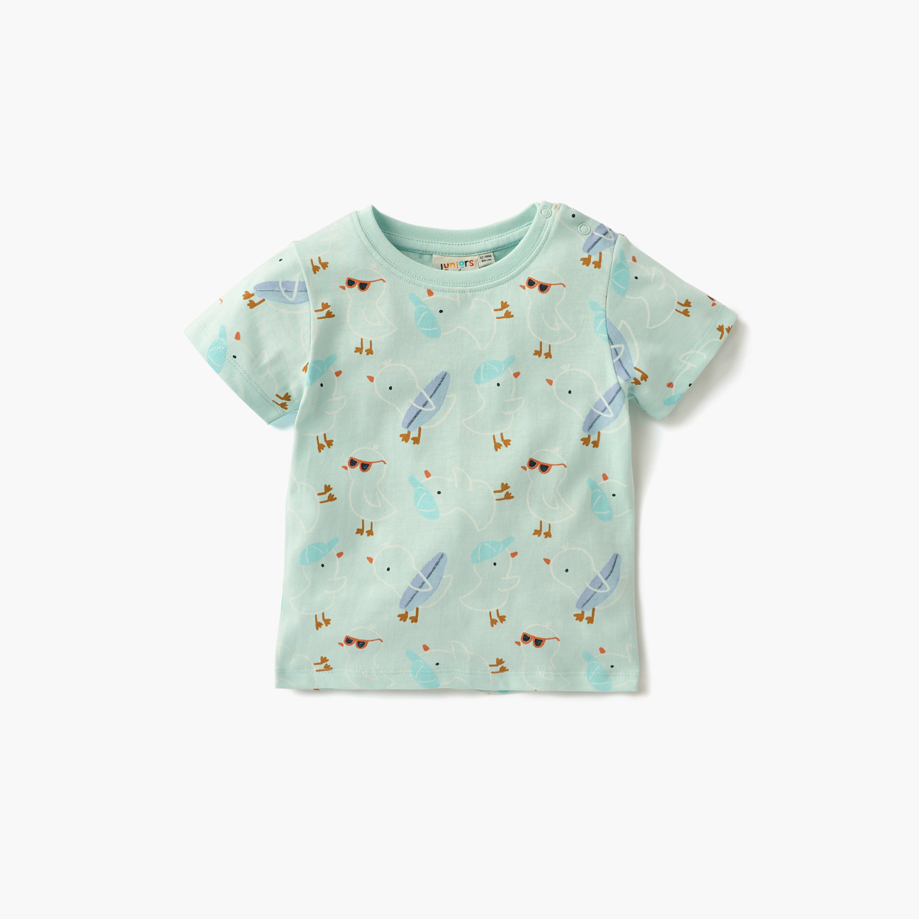 Juniors Printed 3-Piece T-shirt and Shorts Set-baby-boys-clothing-setsandcoords-image-3