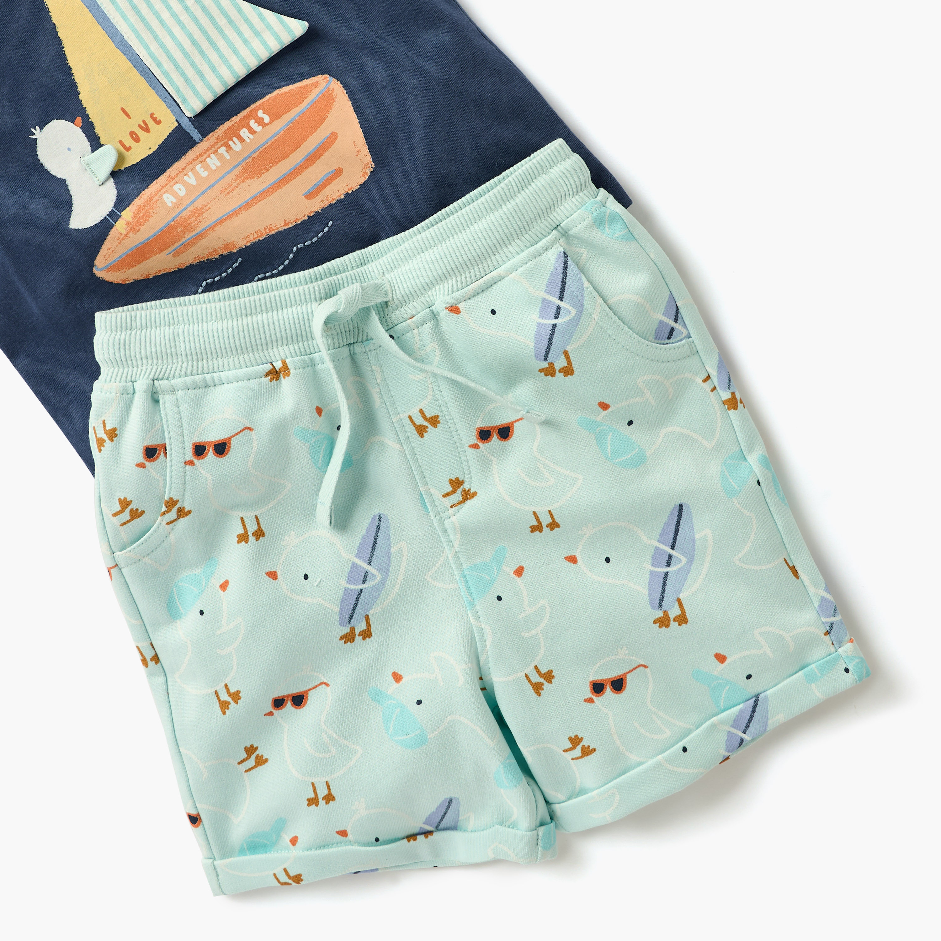 Juniors Printed 3-Piece T-shirt and Shorts Set-baby-boys-clothing-setsandcoords-image-6