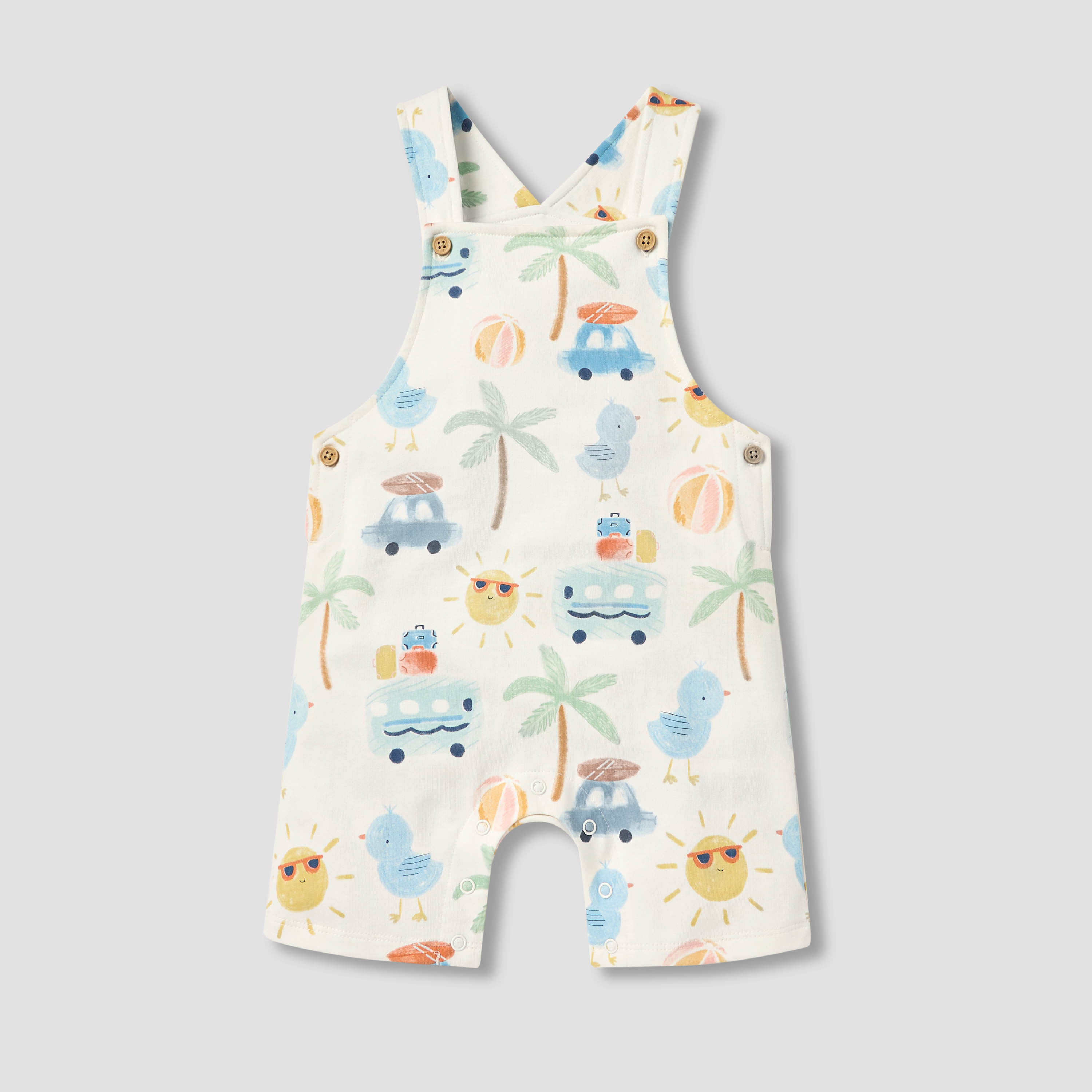 Juniors Printed Dungaree and T-shirt Set-baby-boys-clothing-setsandcoords-image-3