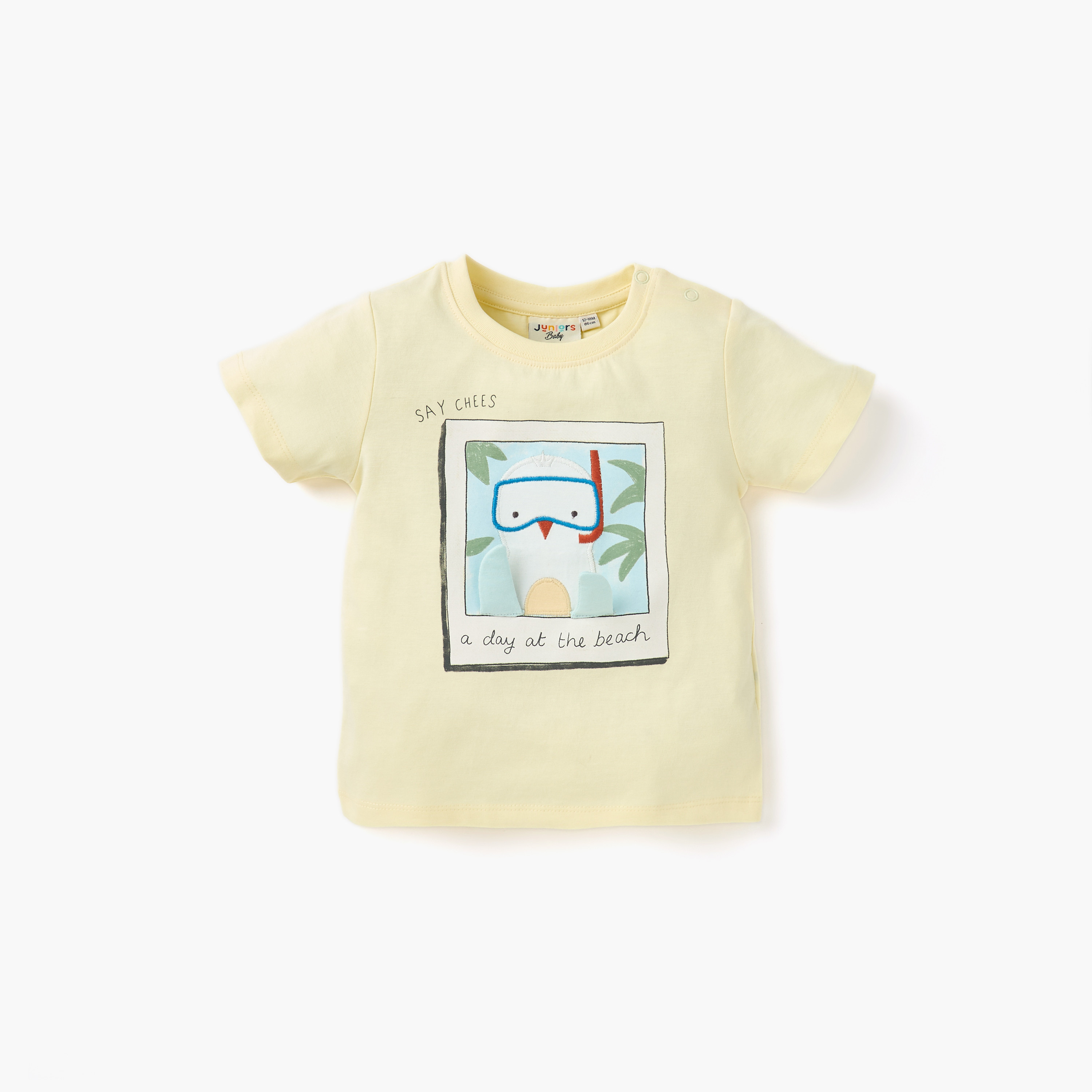 طقم 2 تيشيرت وشورت بطبعات من جونيورز-baby-boys-clothing-setsandcoords-image-2