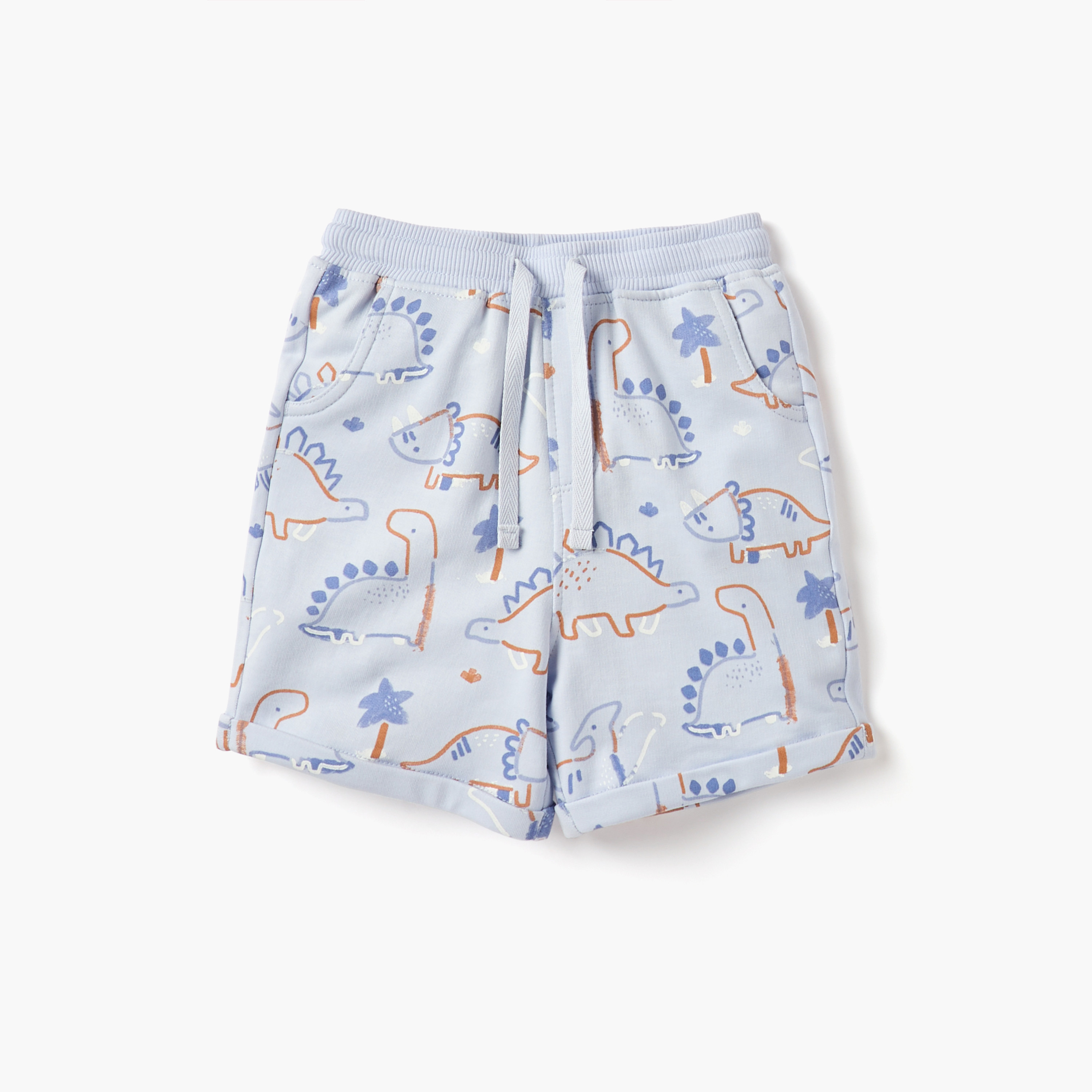 Juniors 3-Piece Dinosaur Print T-shirt and Shorts Set-baby-boys-clothing-setsandcoords-image-3