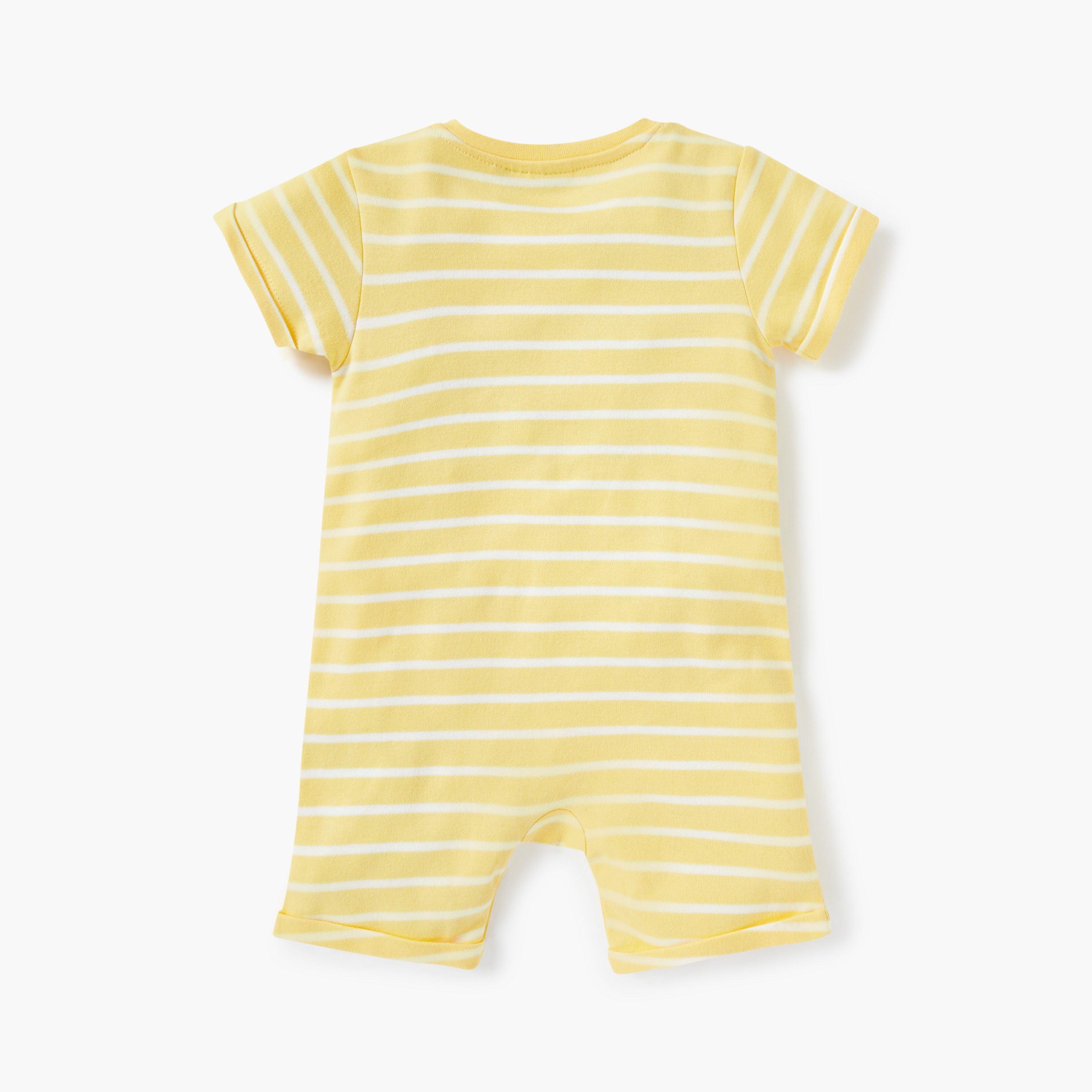 Juniors Animal Applique Romper with Button Closure-baby-boys-clothing-rompers-image-2